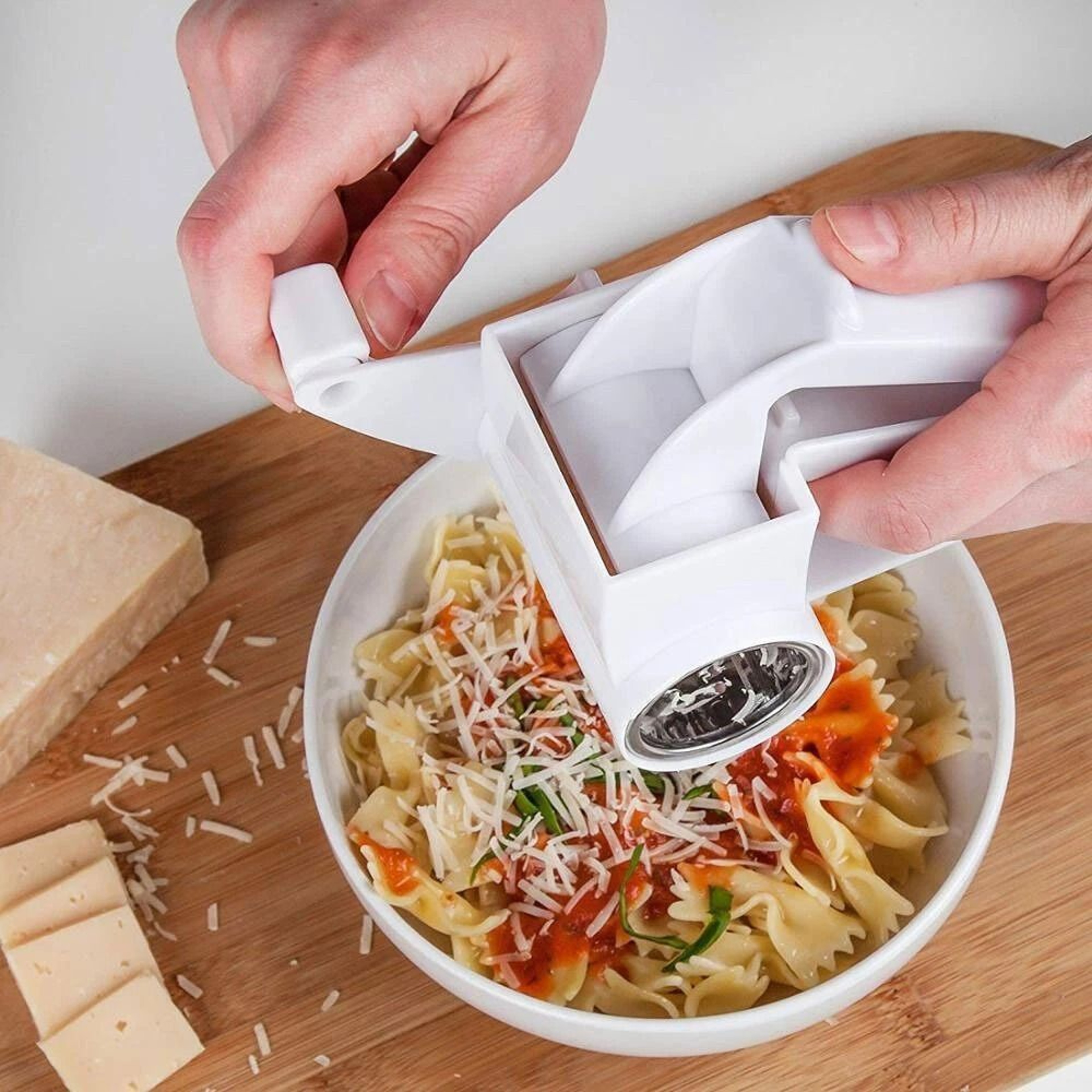 Olive Garden Style Rotary Parmesan Cheese Grater With Stainless Steel Drum 7