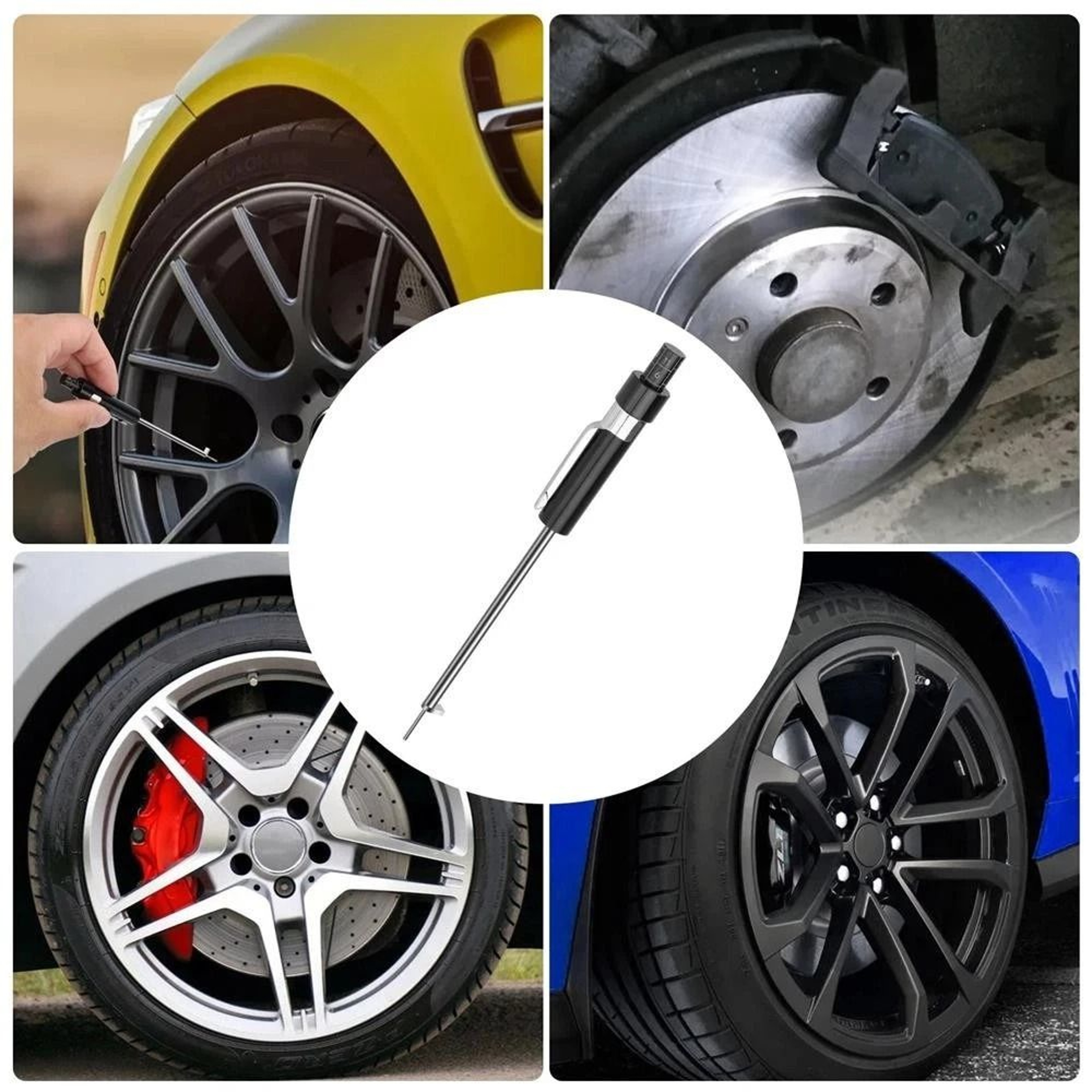Brake Pad Thickness Gauge Tool With Scale For Fast Car Brake Inspection 1
