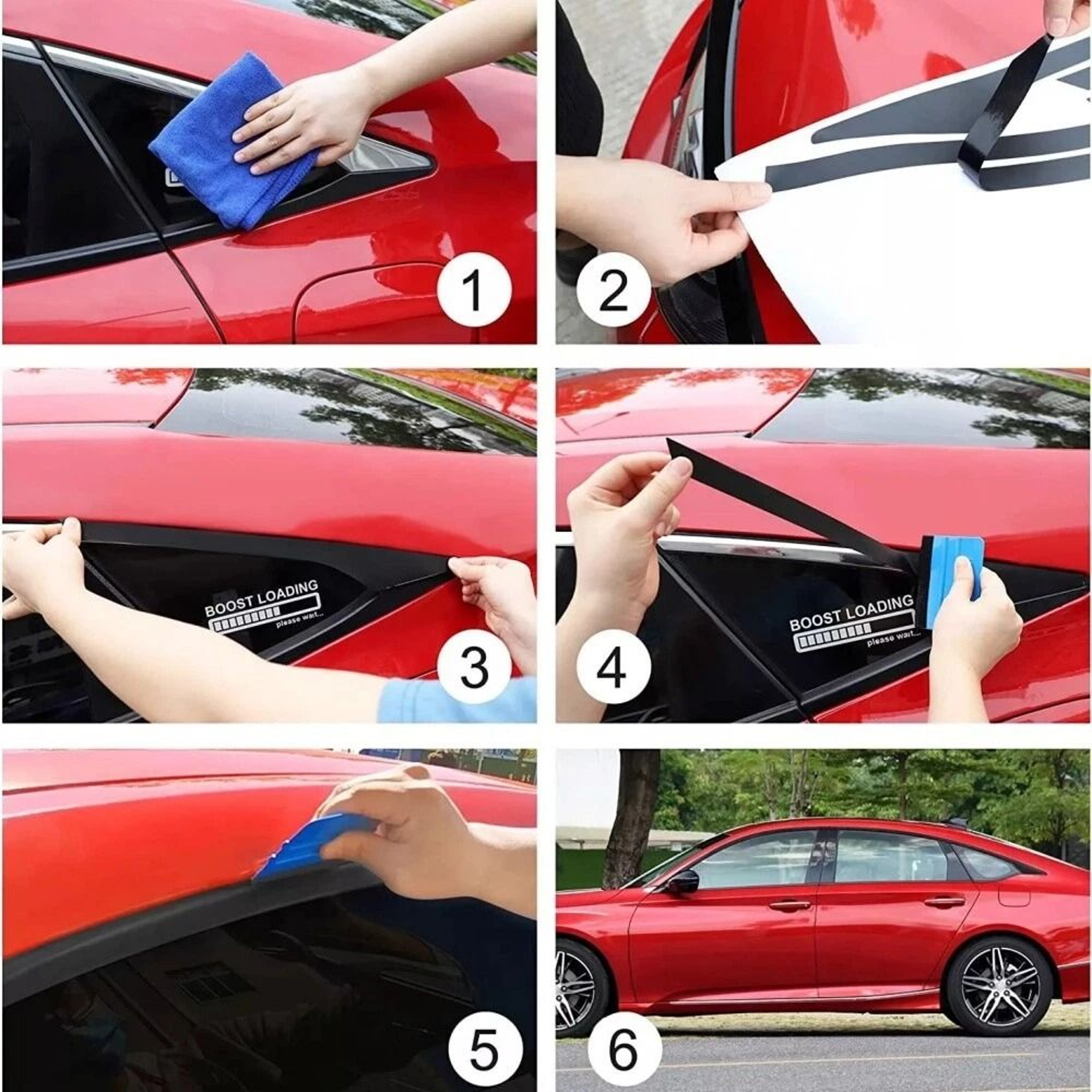 Chrome Delete Blackout Window Trim For Honda Accord Sedan Black 1