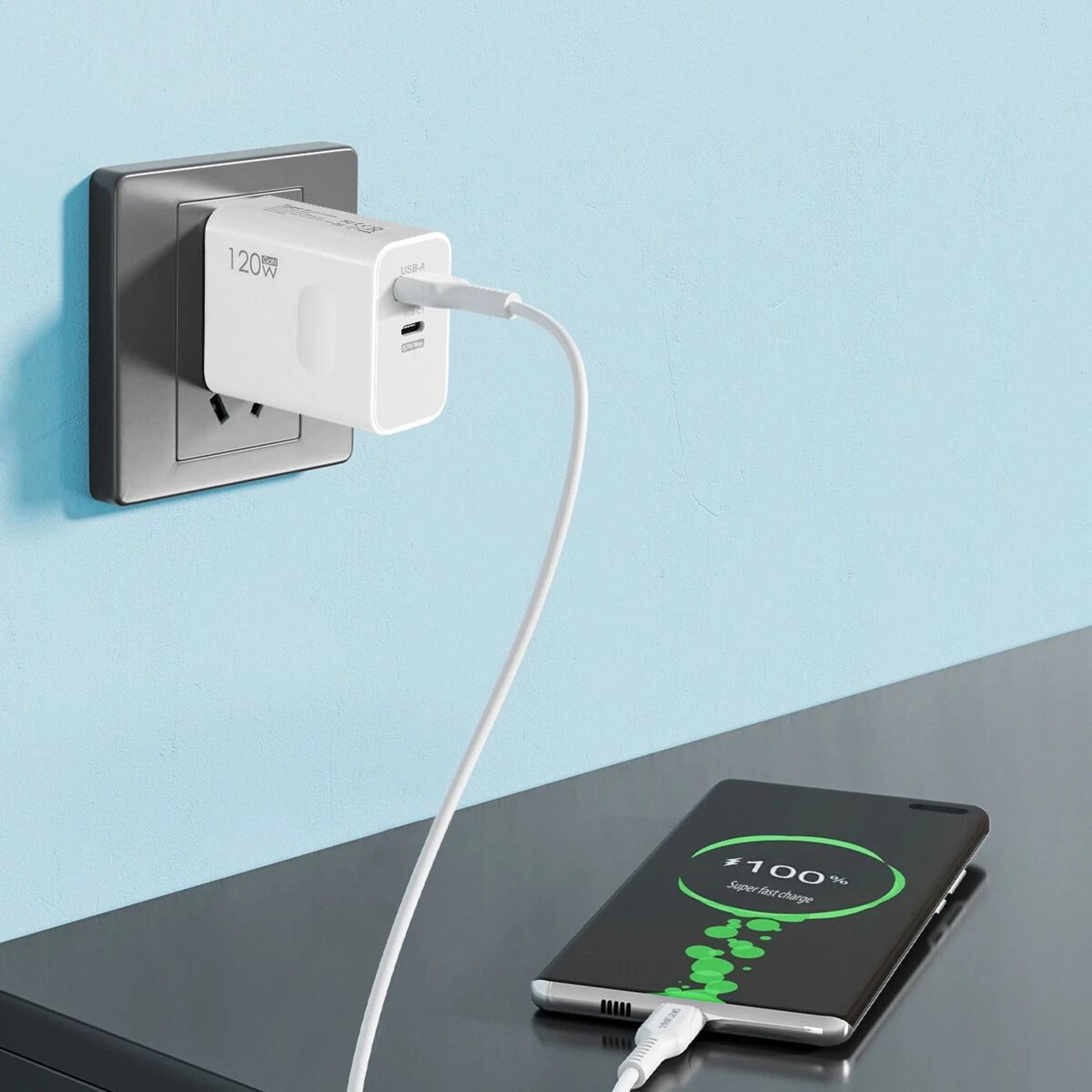 Fast Charger Adapter PD USB C Wall Charger For IPhone  Samsung 4