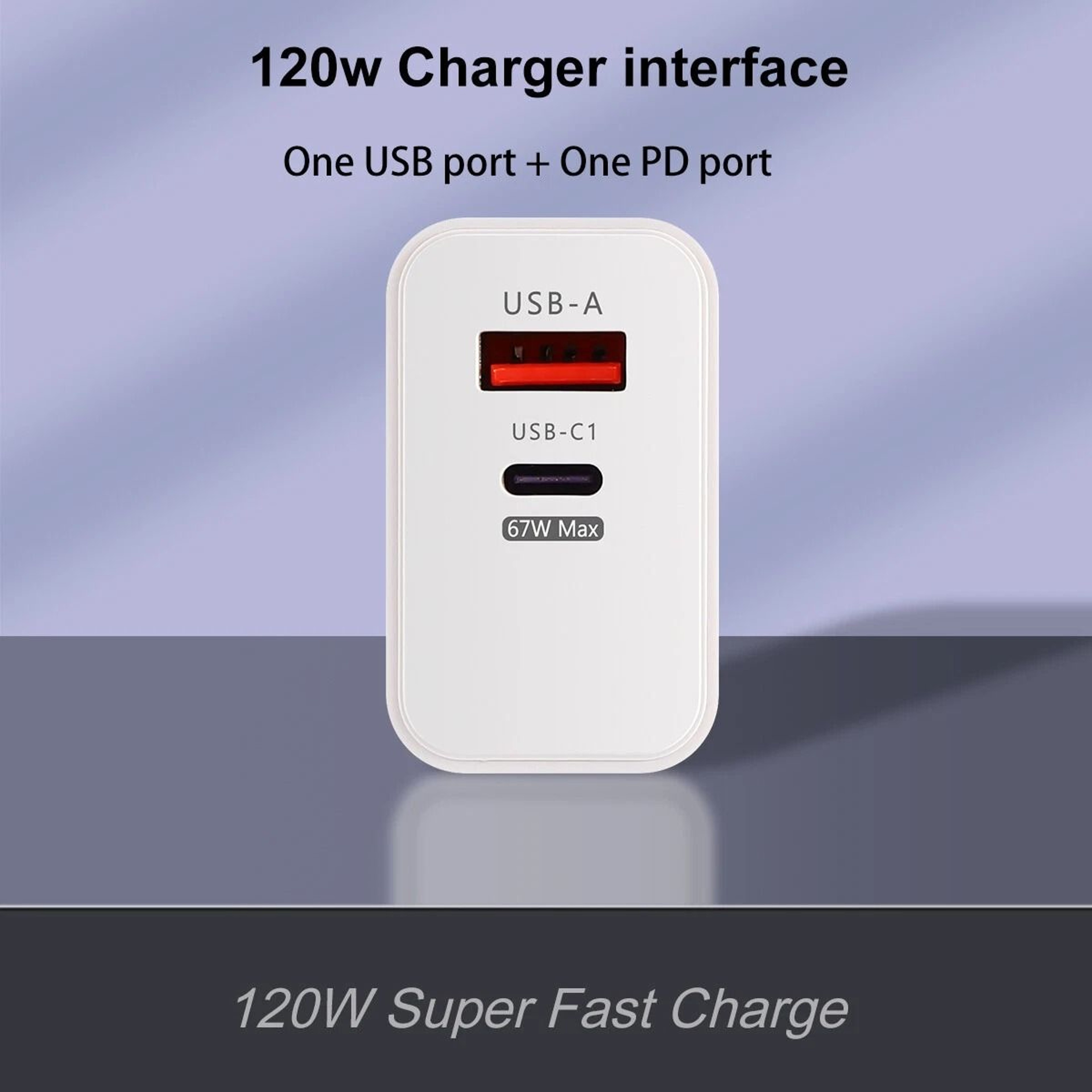 Fast Charger Adapter PD USB C Wall Charger For IPhone  Samsung 7