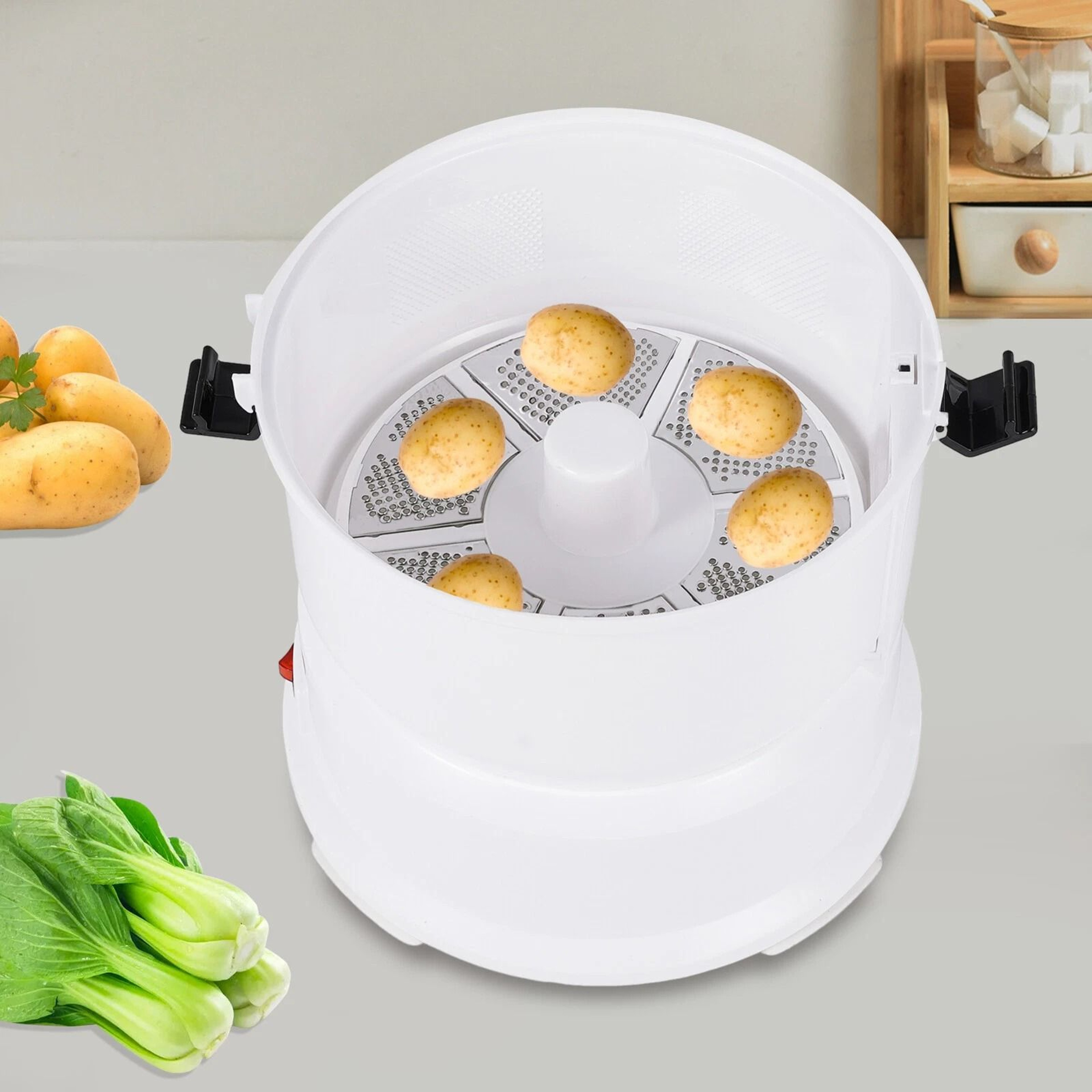 Electric Potato Peeler 85W Automatic Vegetable Peeler For Kitchen 0