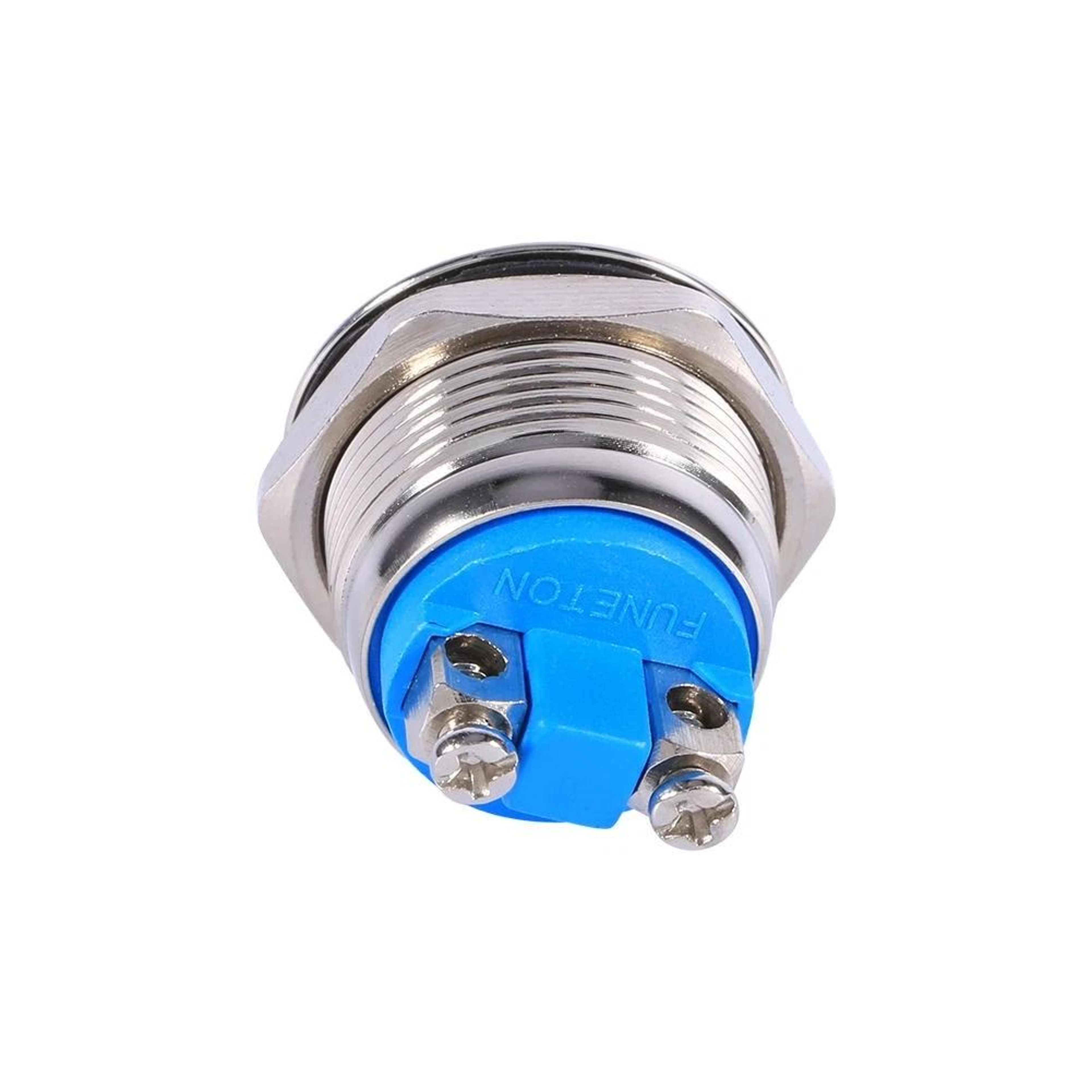Silver Waterproof Metal Circle Push Button Momentary Horn Switch For CarBoat 1
