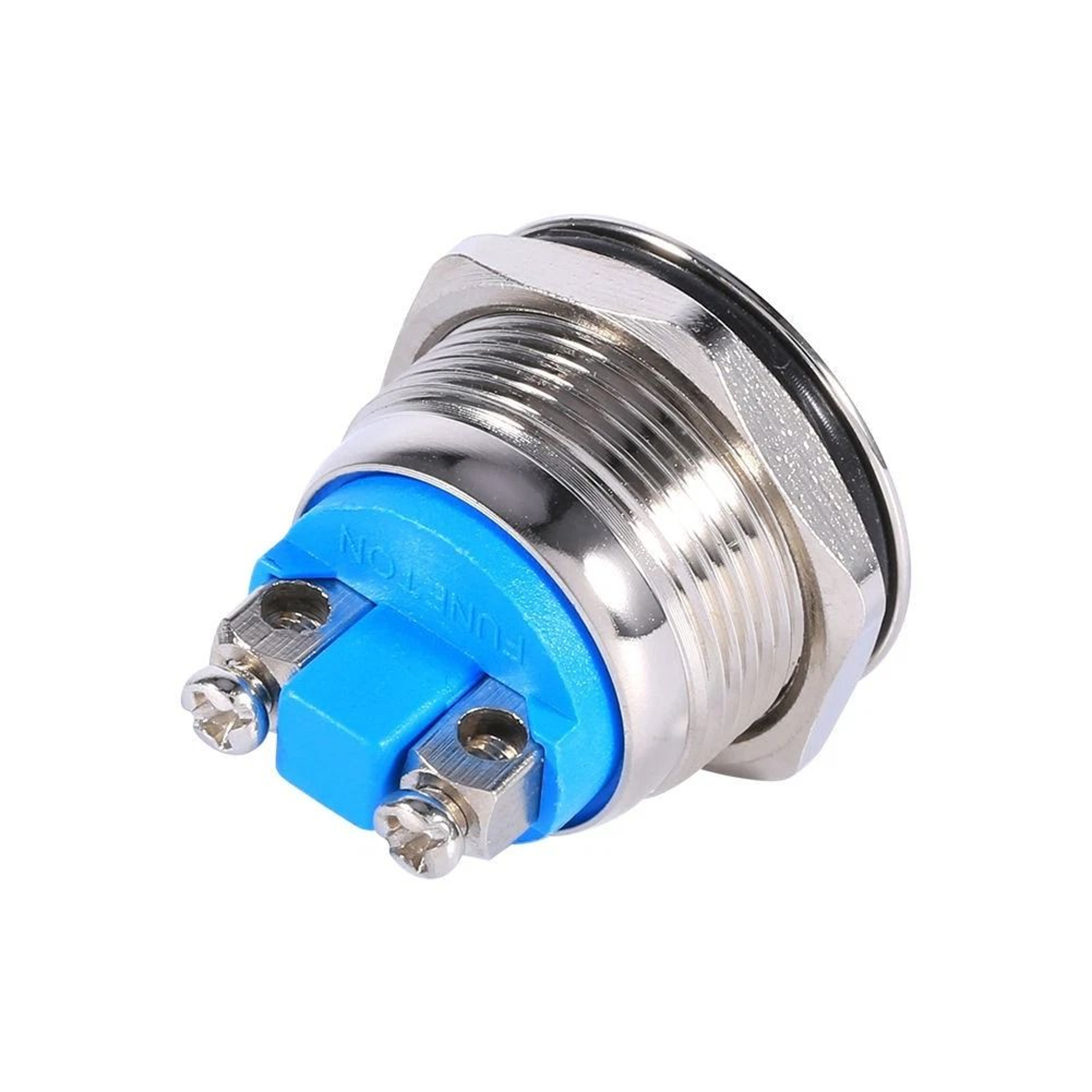 Silver Waterproof Metal Circle Push Button Momentary Horn Switch For CarBoat 4