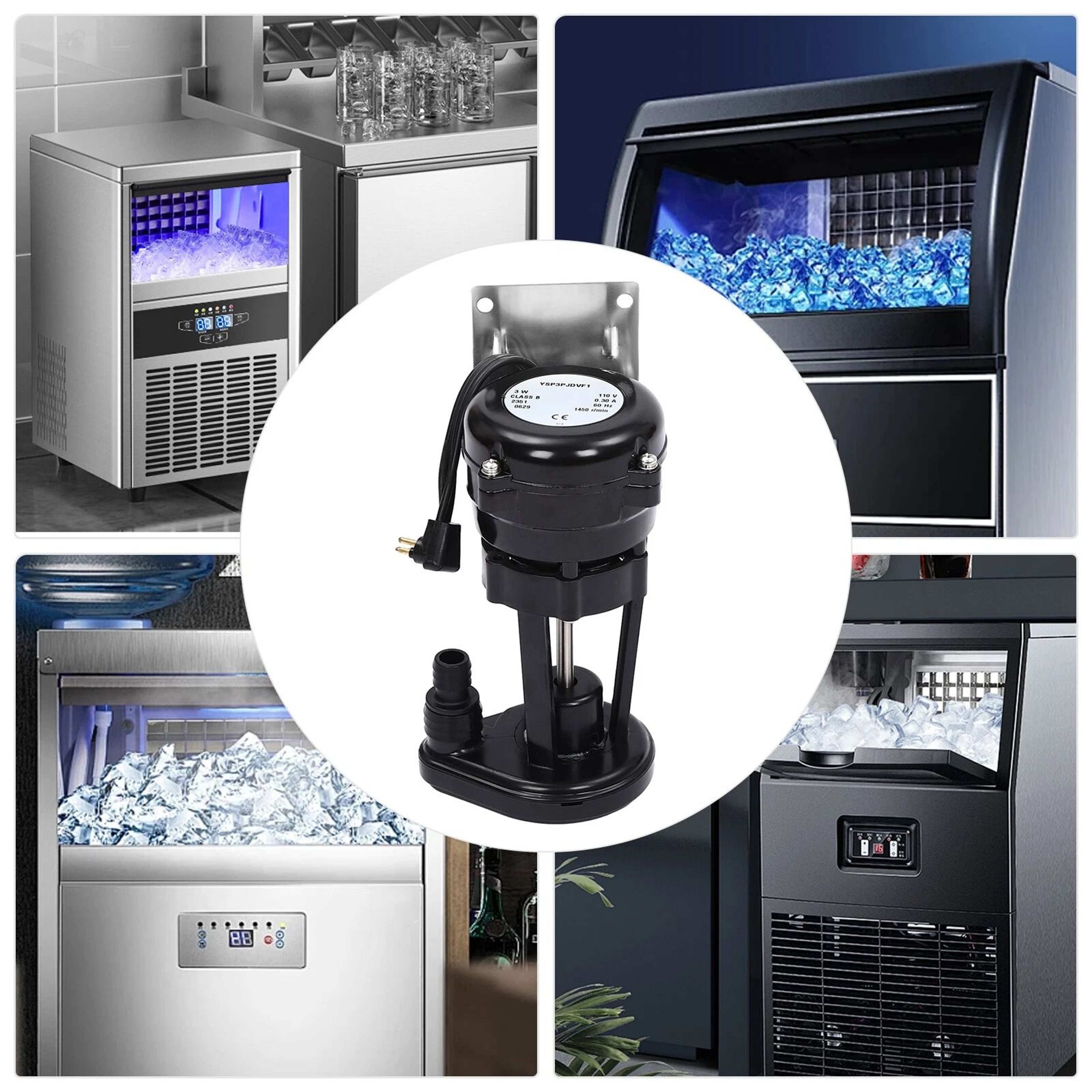 Universal Ice Machine Water Pump Replacement Reliable Ice Maker Pump 10