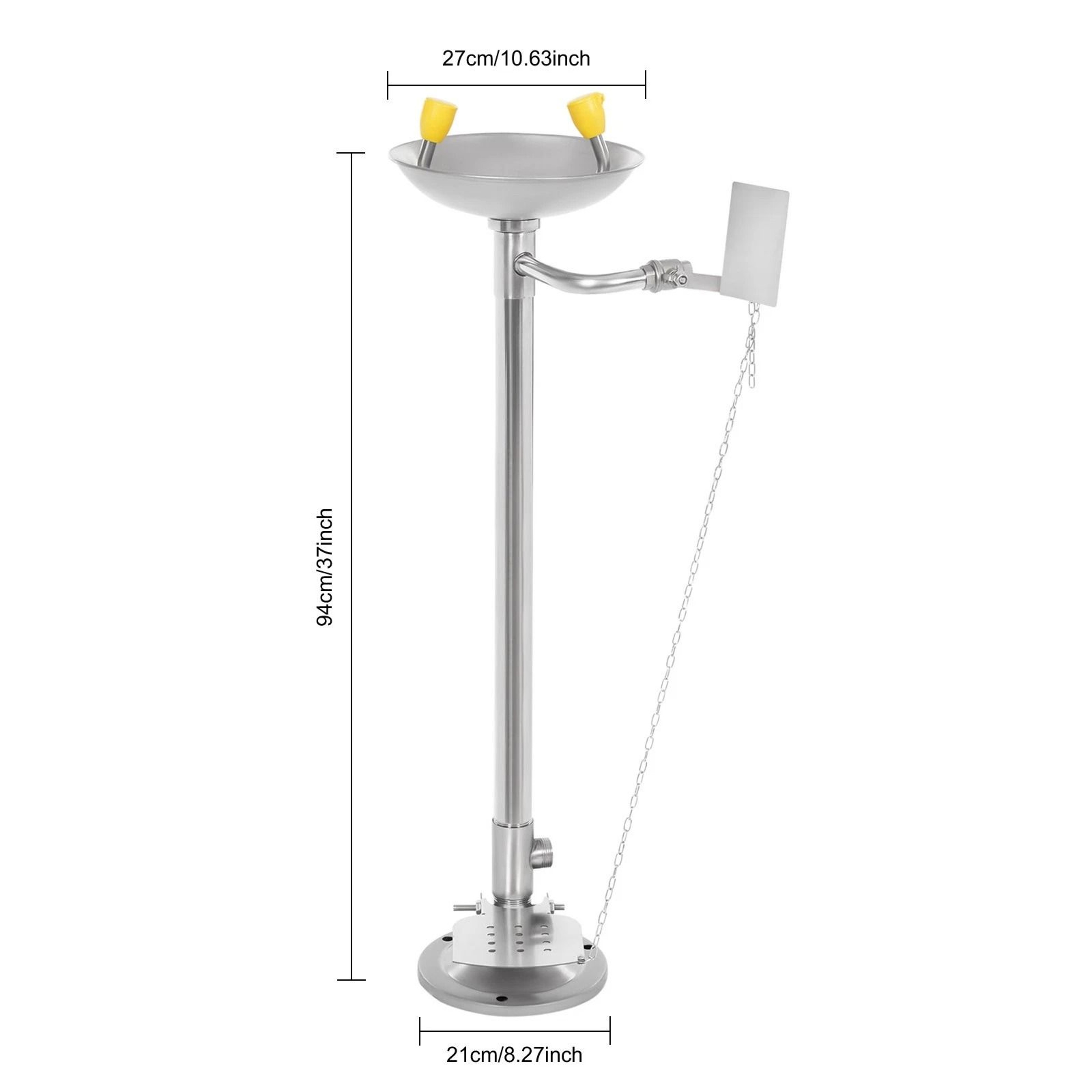Premium Floor Standing Emergency Eyewash Station Durable Stainless Steel Eyewash For Workplace Safe 14