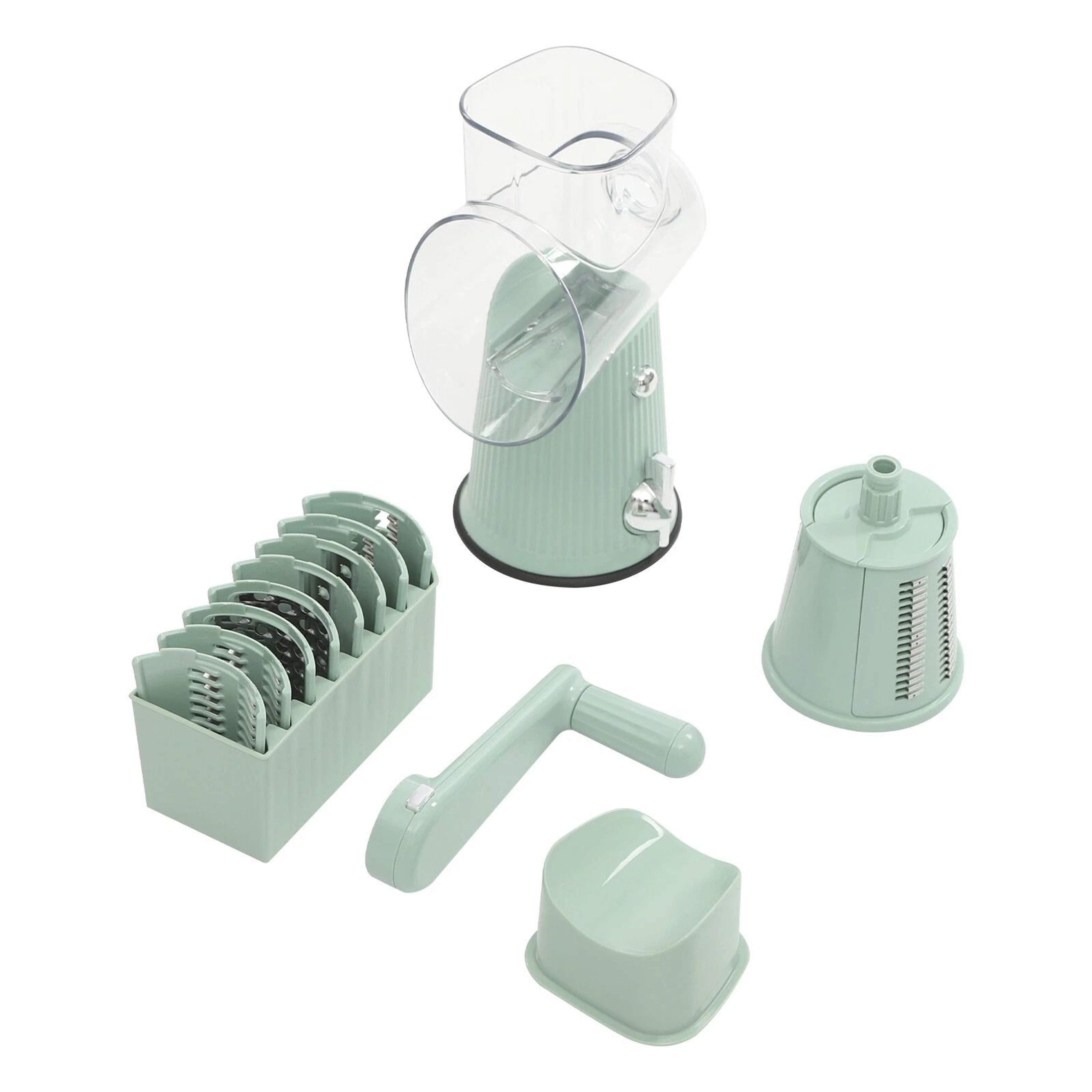 Premium Vegetable Cutter Manual Vegetable Slicer  Rotary Grater 12
