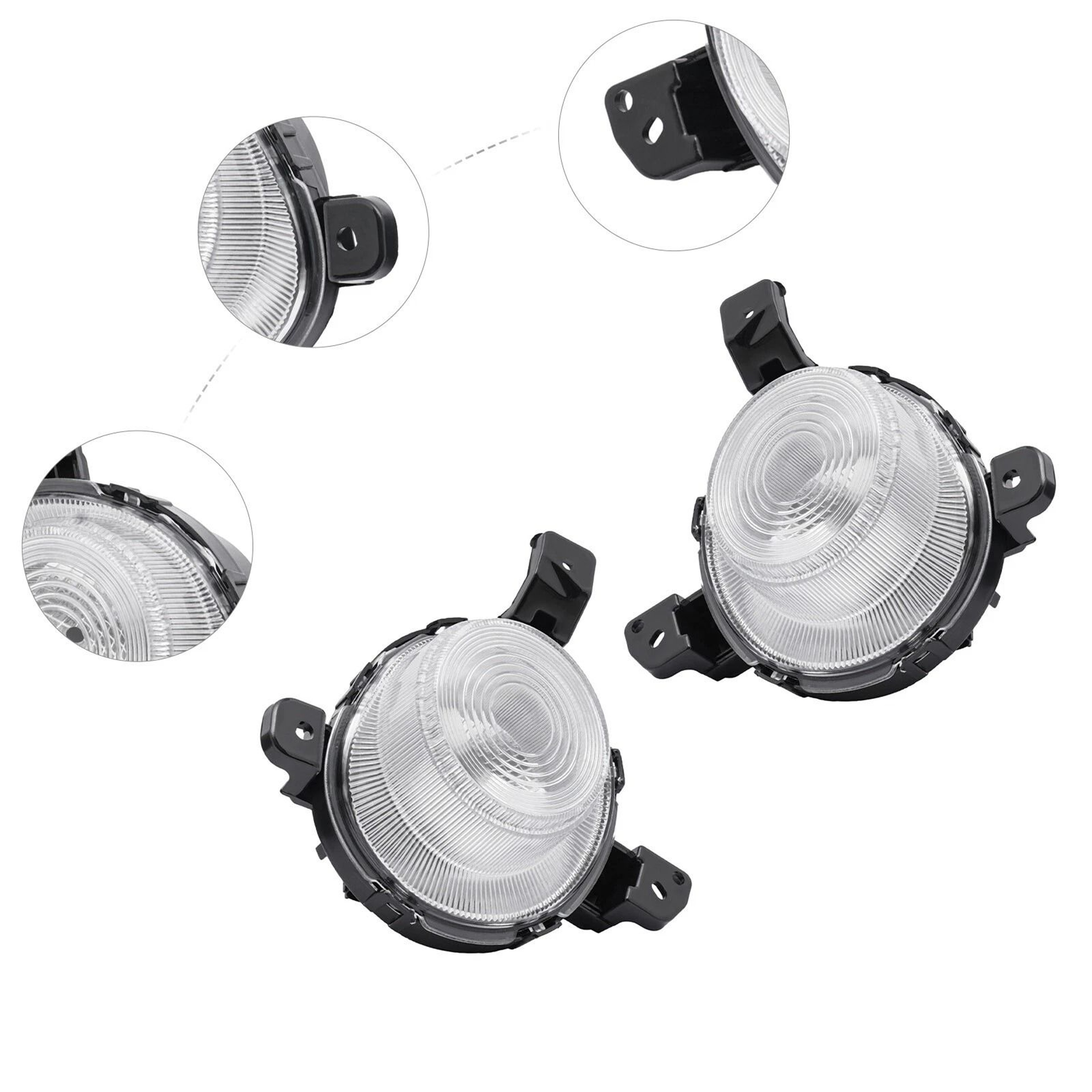 Premium Front Bumper Kia Forte Fog Lights Halogen Replacement Pair 5