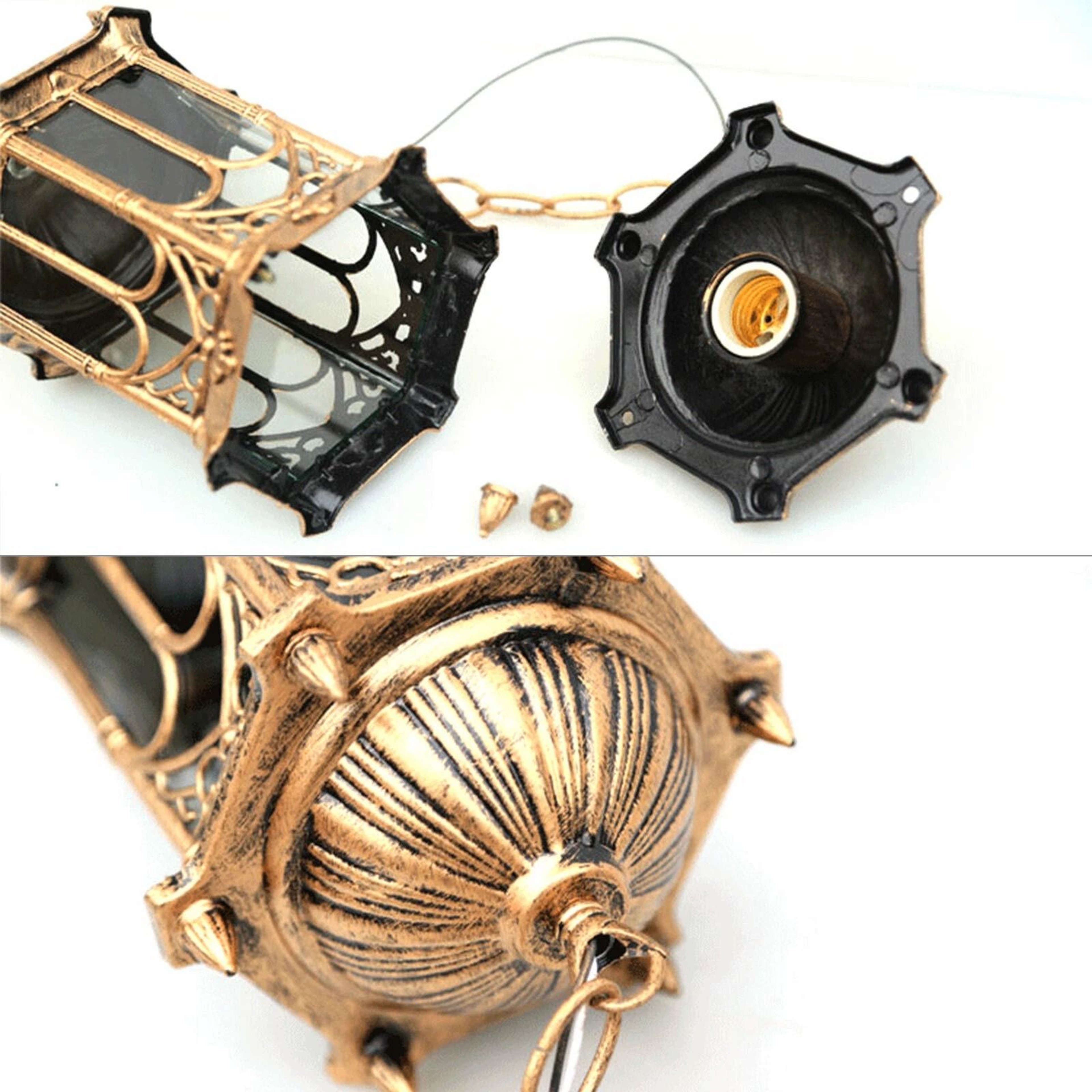 Vintage Industrial Pendant Light Outdoor Ceiling Hanging Lamp 2
