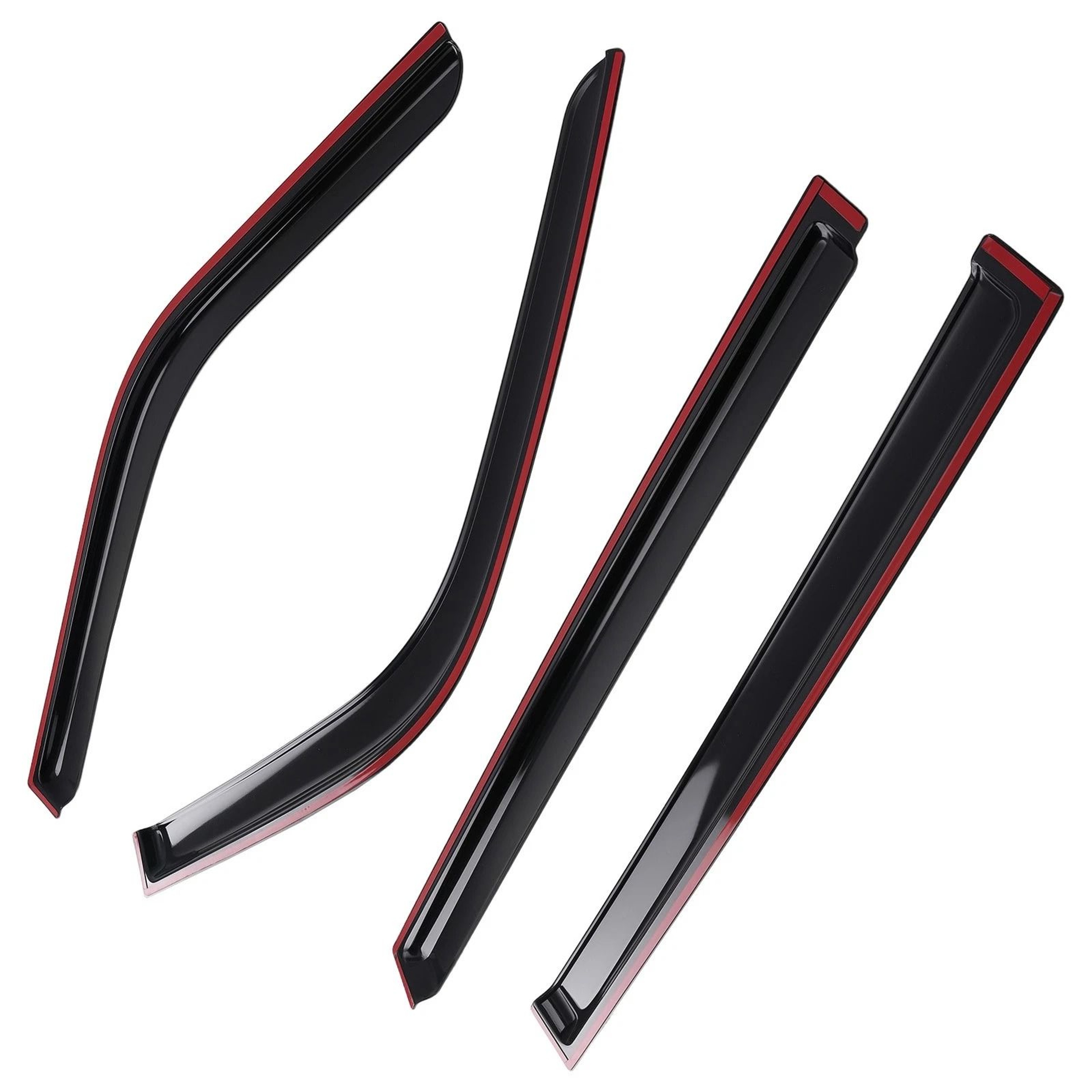 Black Ford Super Duty Window Visors Set 0