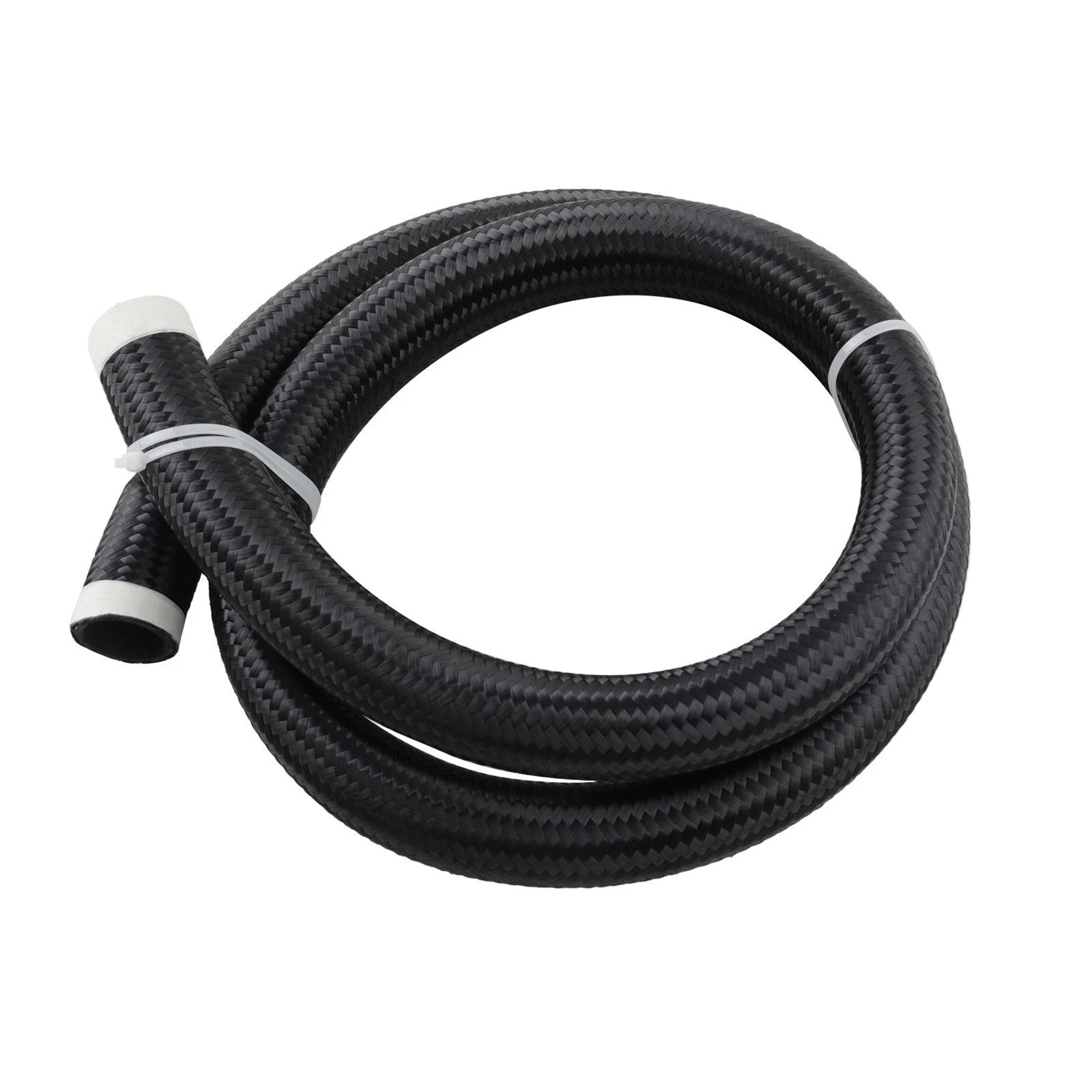 Black Fuel Line Stainless Steel Nylon Braided Oil Hose 5