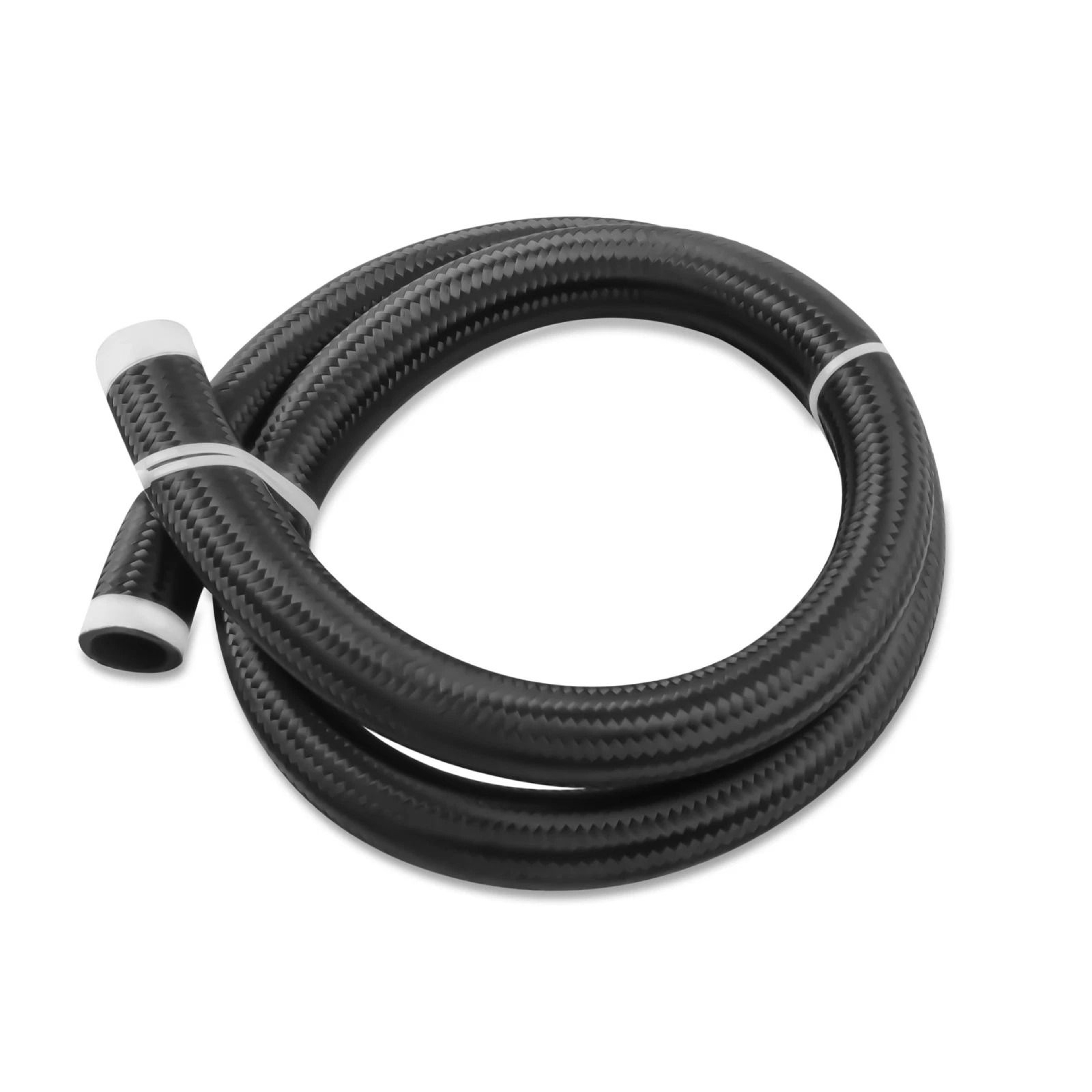Black Fuel Line Stainless Steel Nylon Braided Oil Hose 0