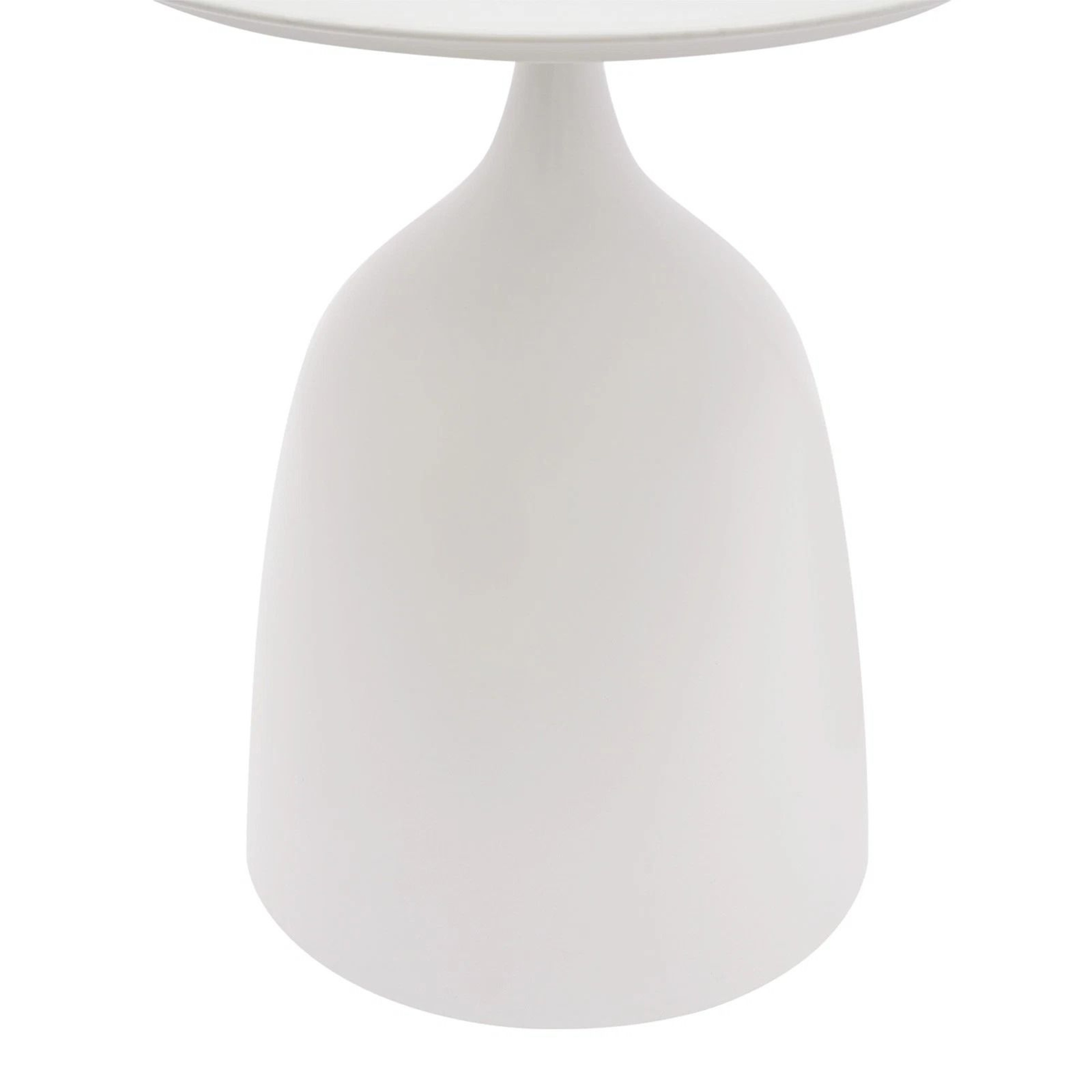 Round Side Table Set Modern White Iron End Tables For Living Room Bedroom 7