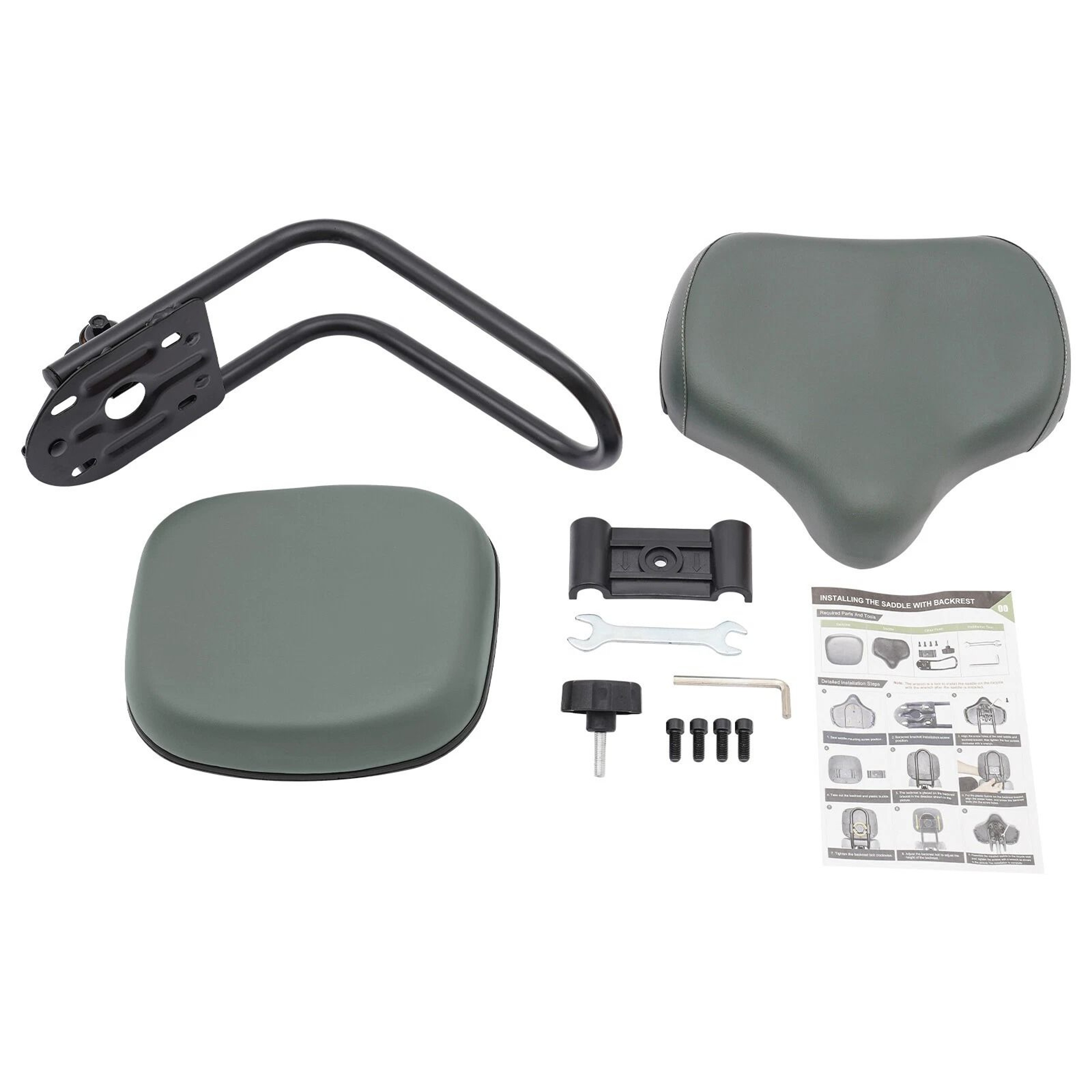 Extra Wide Tricycle Seat With Backrest Comfortable Adult Trike Saddle Cushion 13