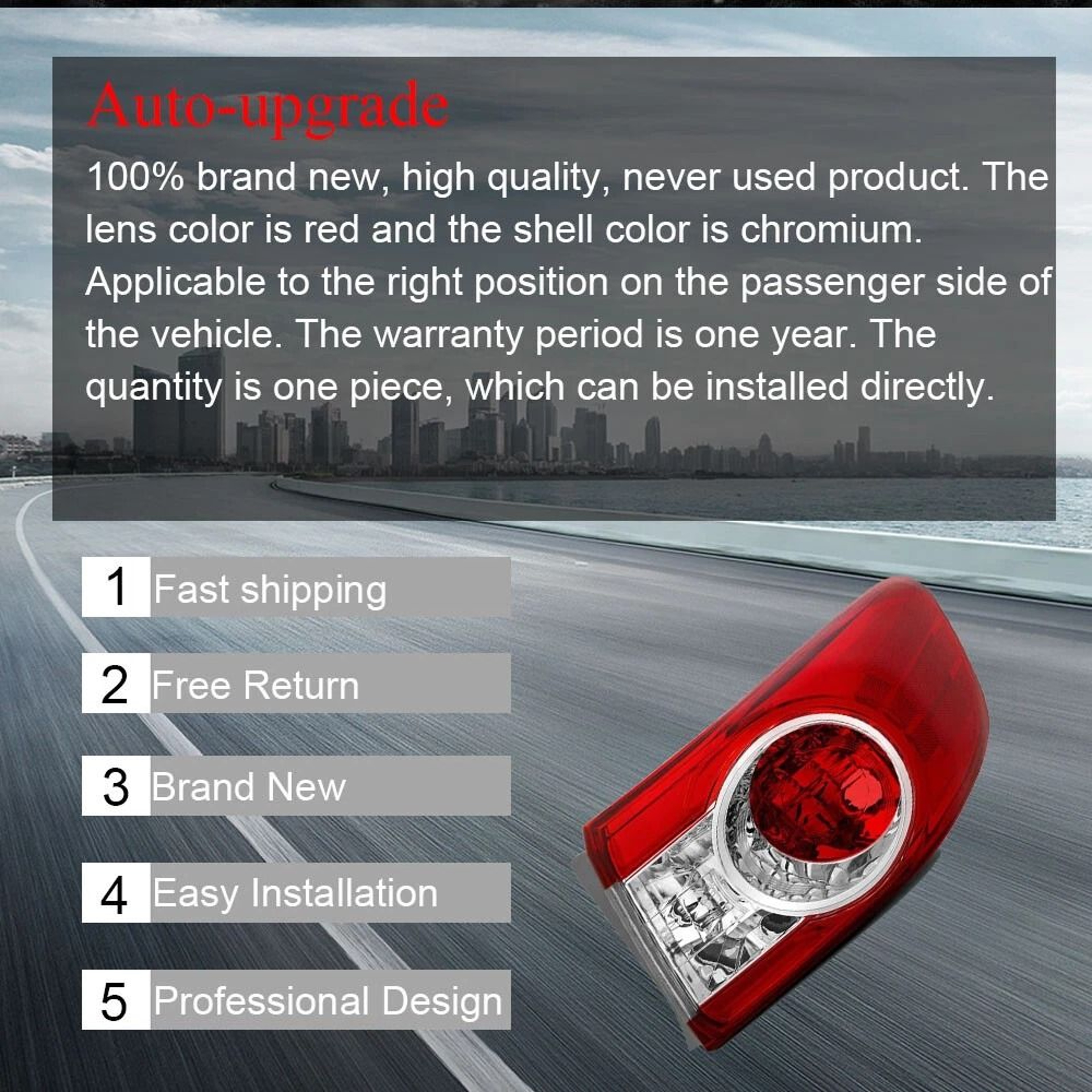 Toyota Corolla Right Tail Light Replacement Passenger Side 5