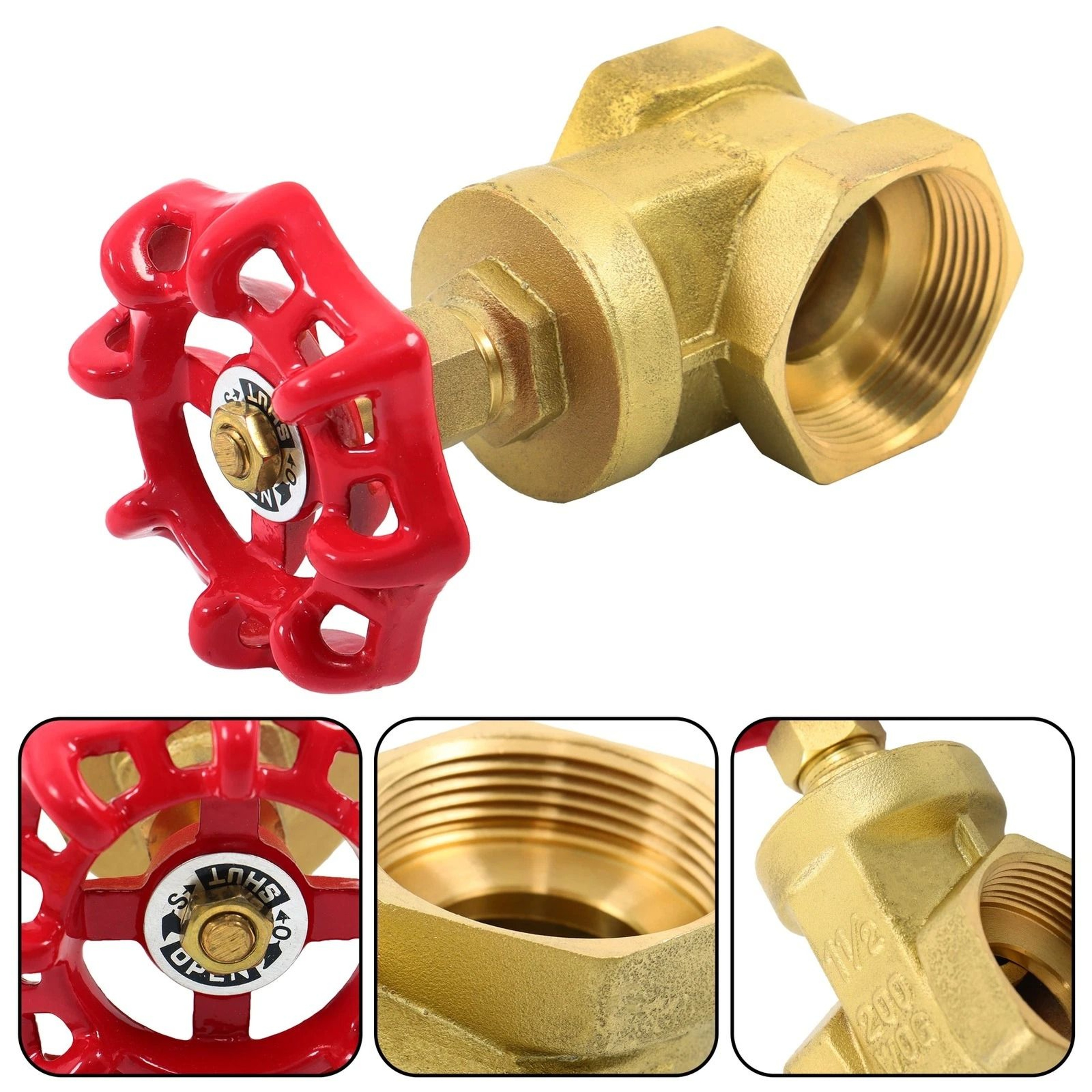 Premium Brass Gate Valve NPT DN40 Globe Valve 6