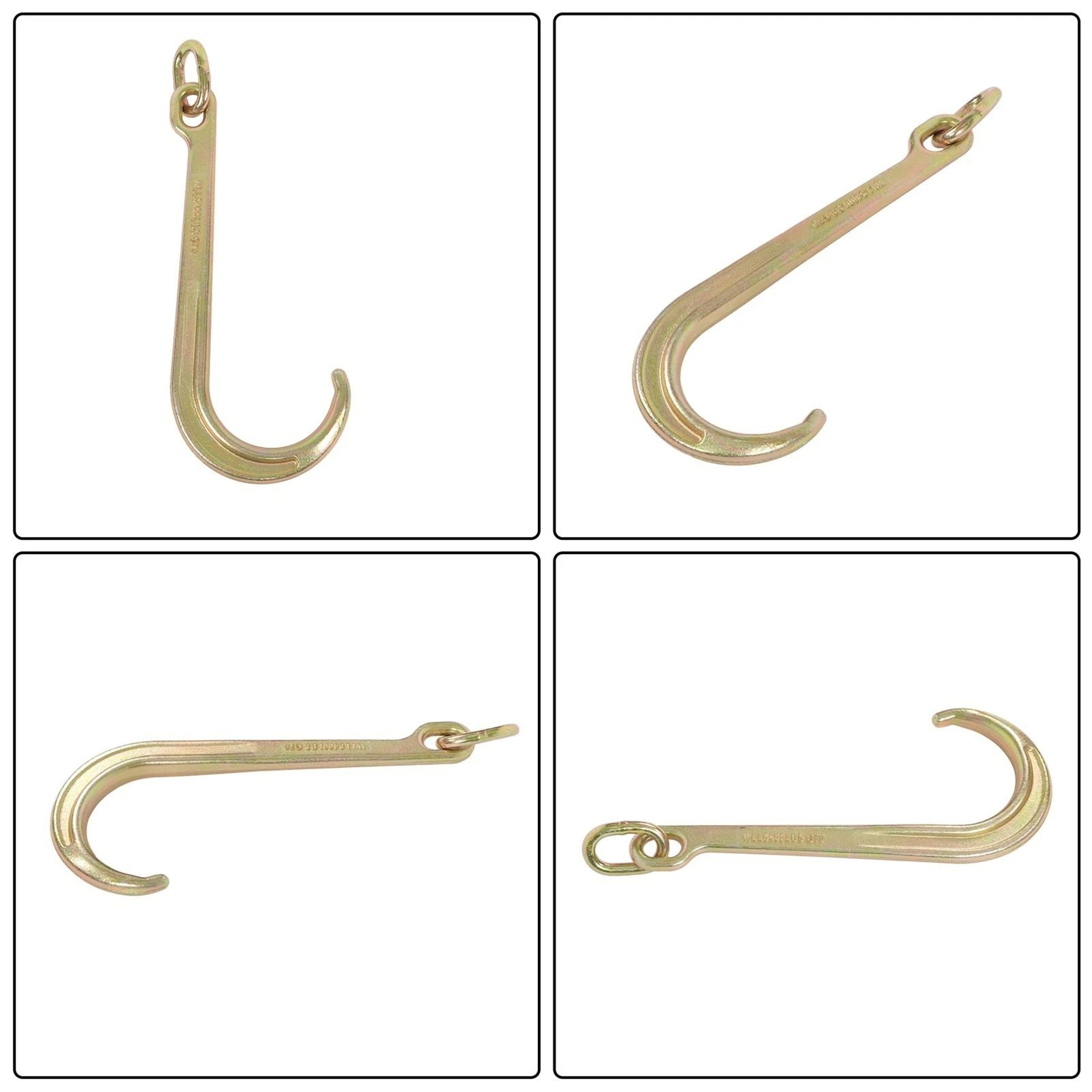 Heavy Duty G70 J Hook Tow Hooks Pair With Load Capacity 1