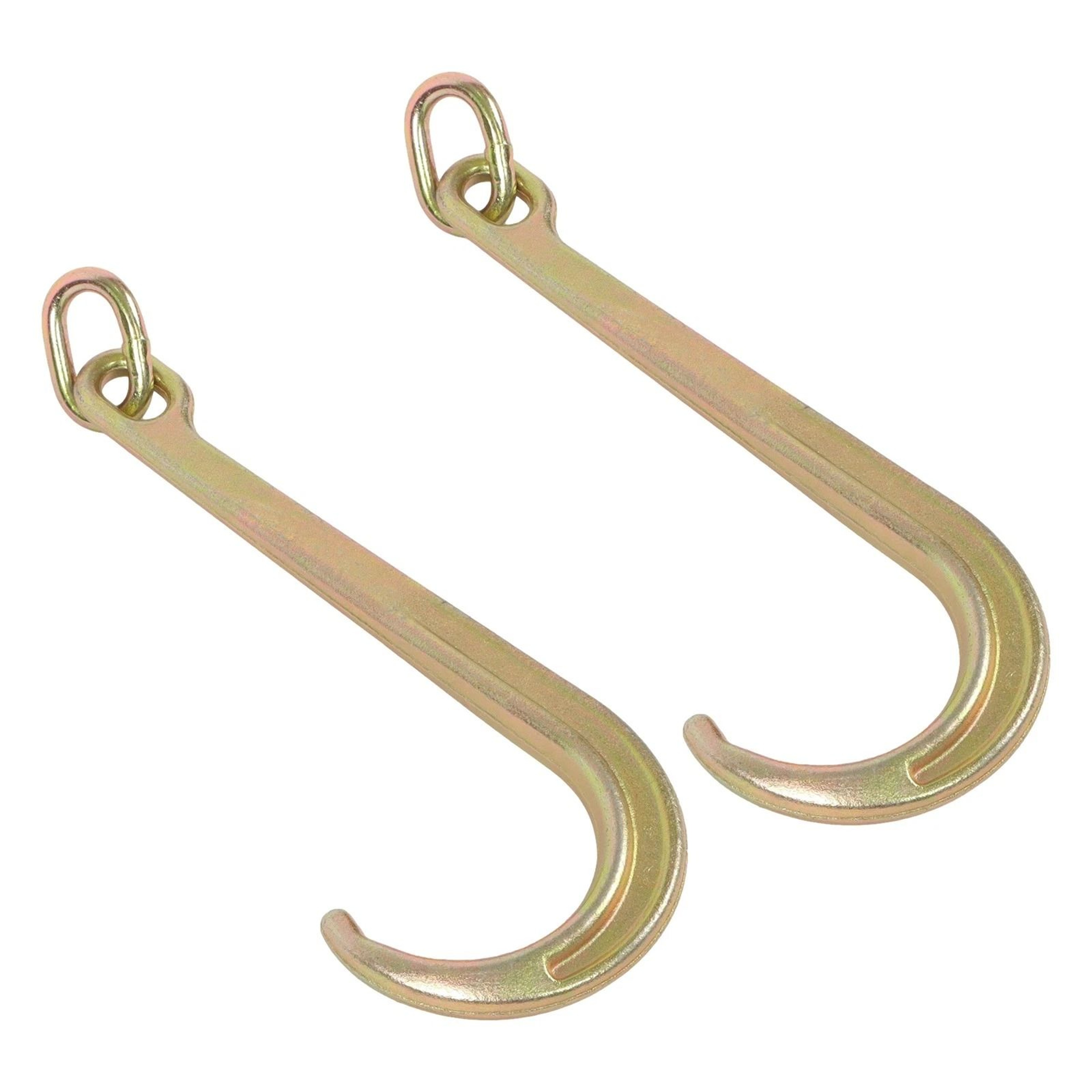 Heavy Duty G70 J Hook Tow Hooks Pair With Load Capacity 0