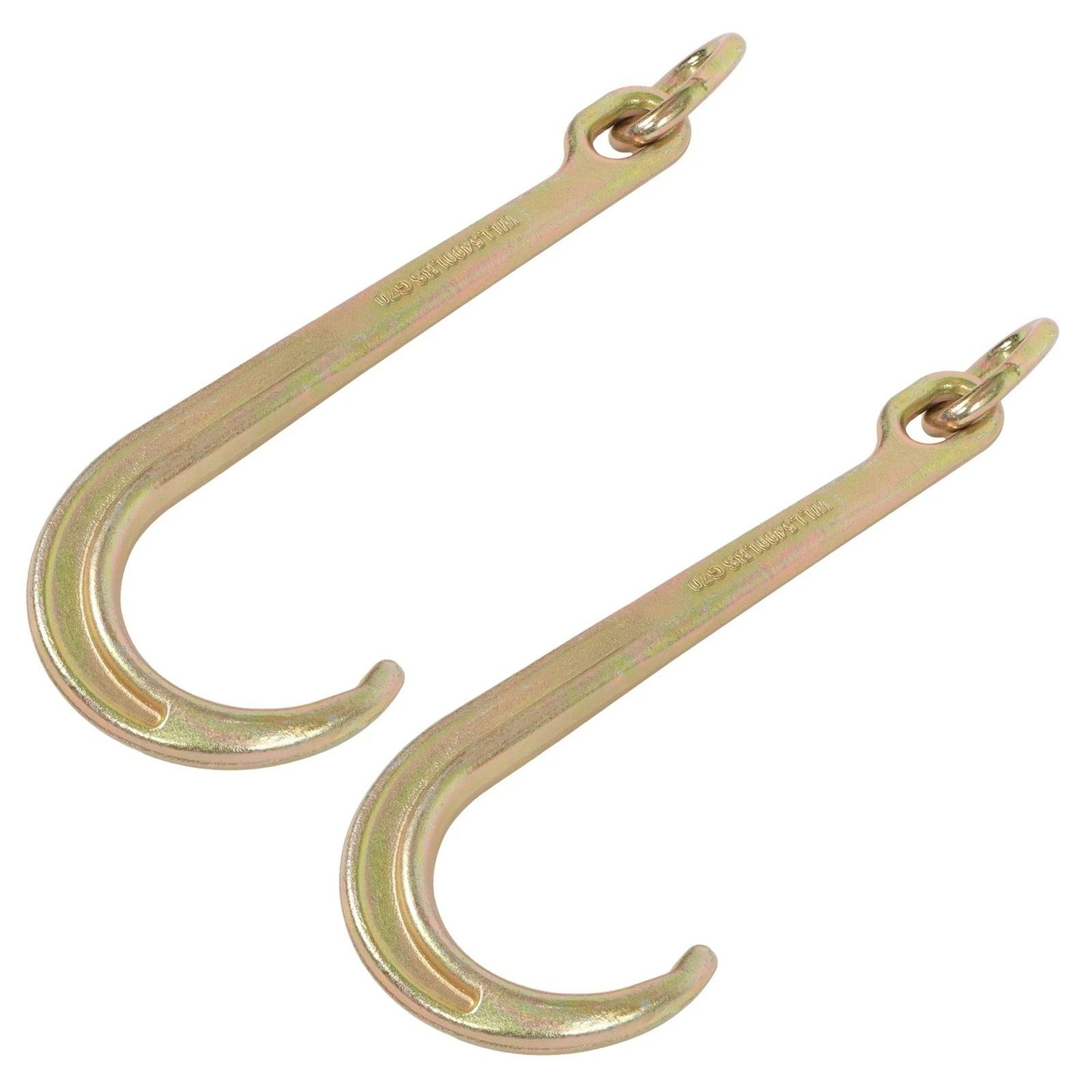 Heavy Duty G70 J Hook Tow Hooks Pair With Load Capacity 7
