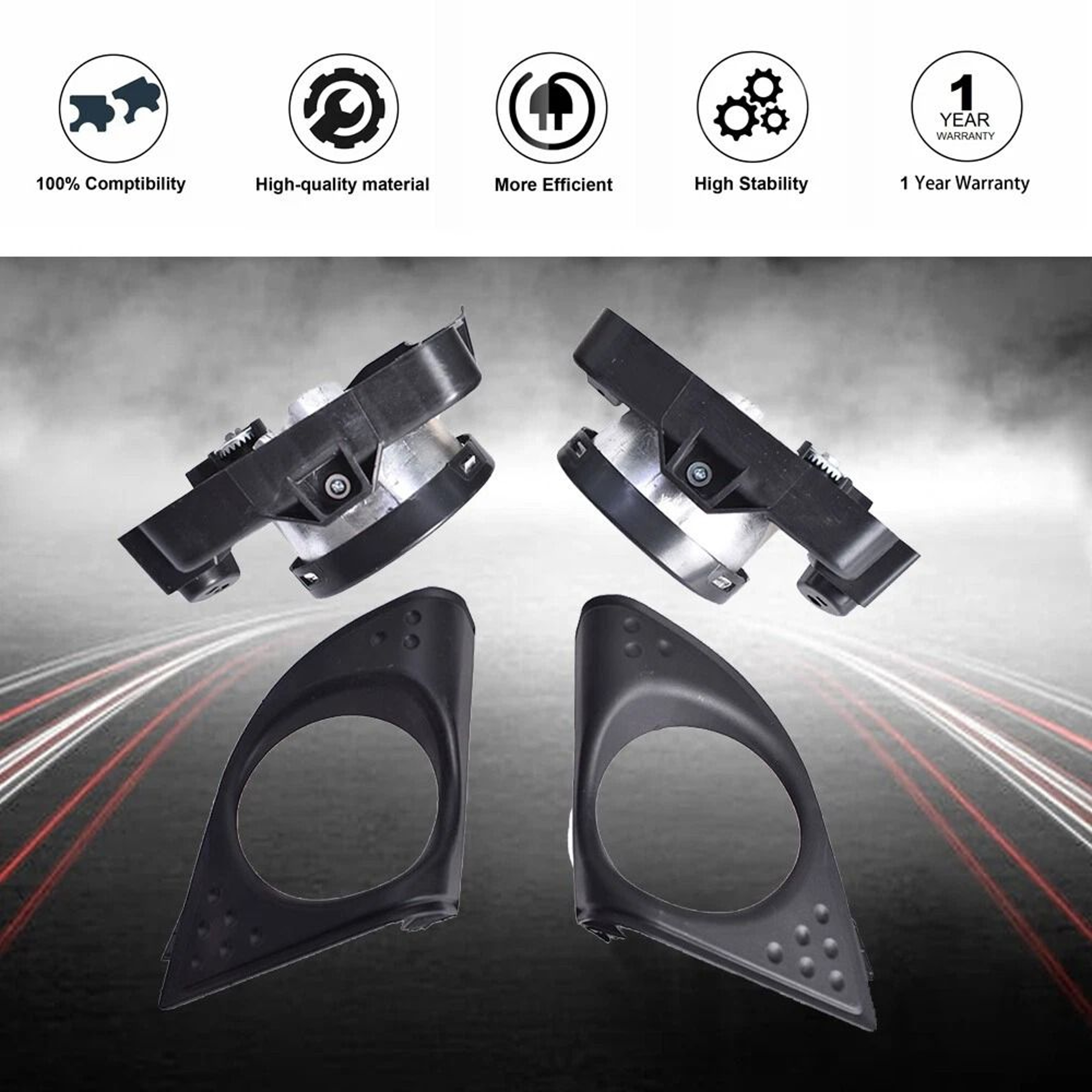 Premium Front Fog Lamp Assembly For Acura TSX With Bulbs Direct Fit Replacement 6