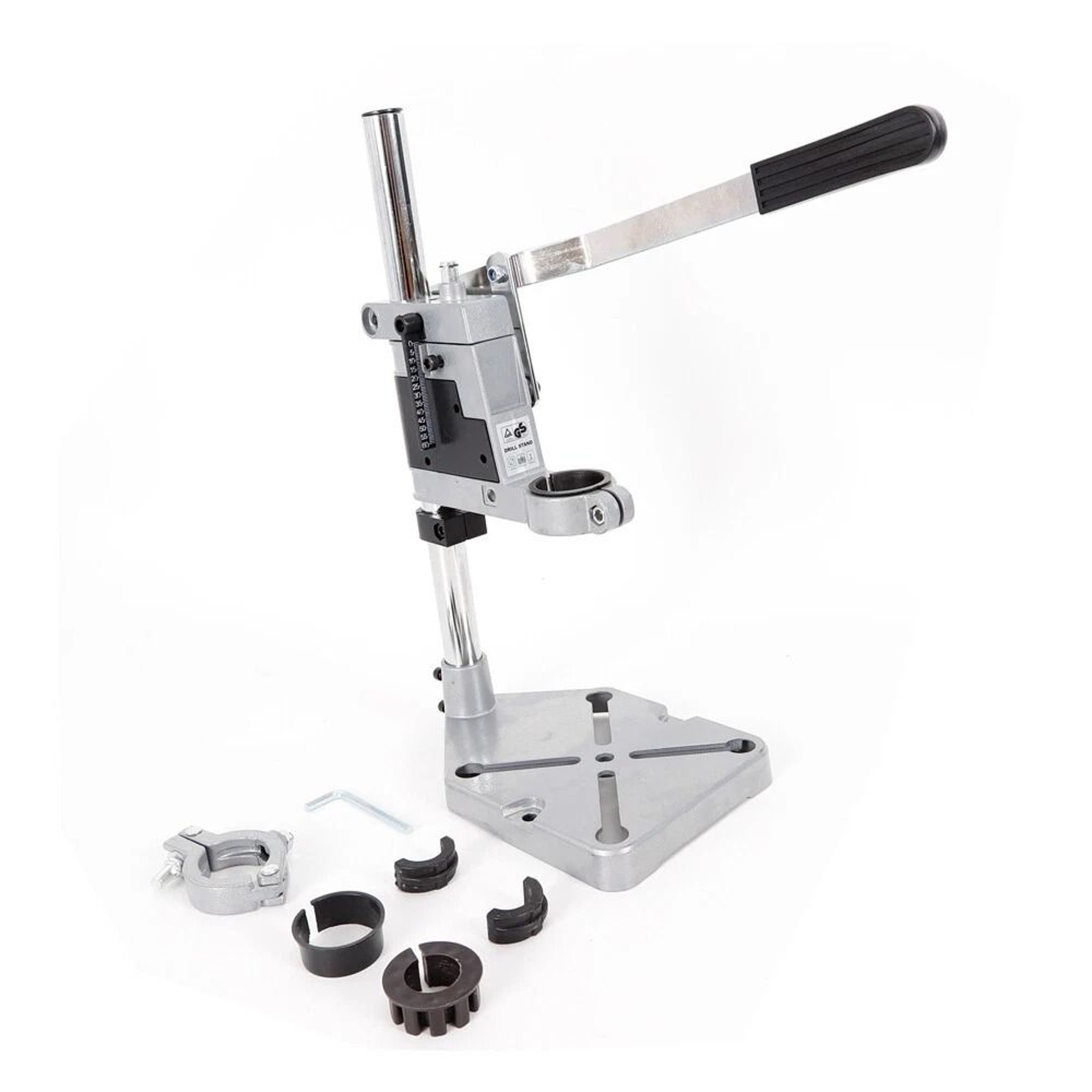 Portable Drill Press Stand With Adjustable Bench Clamp Hand Drill Holder 13