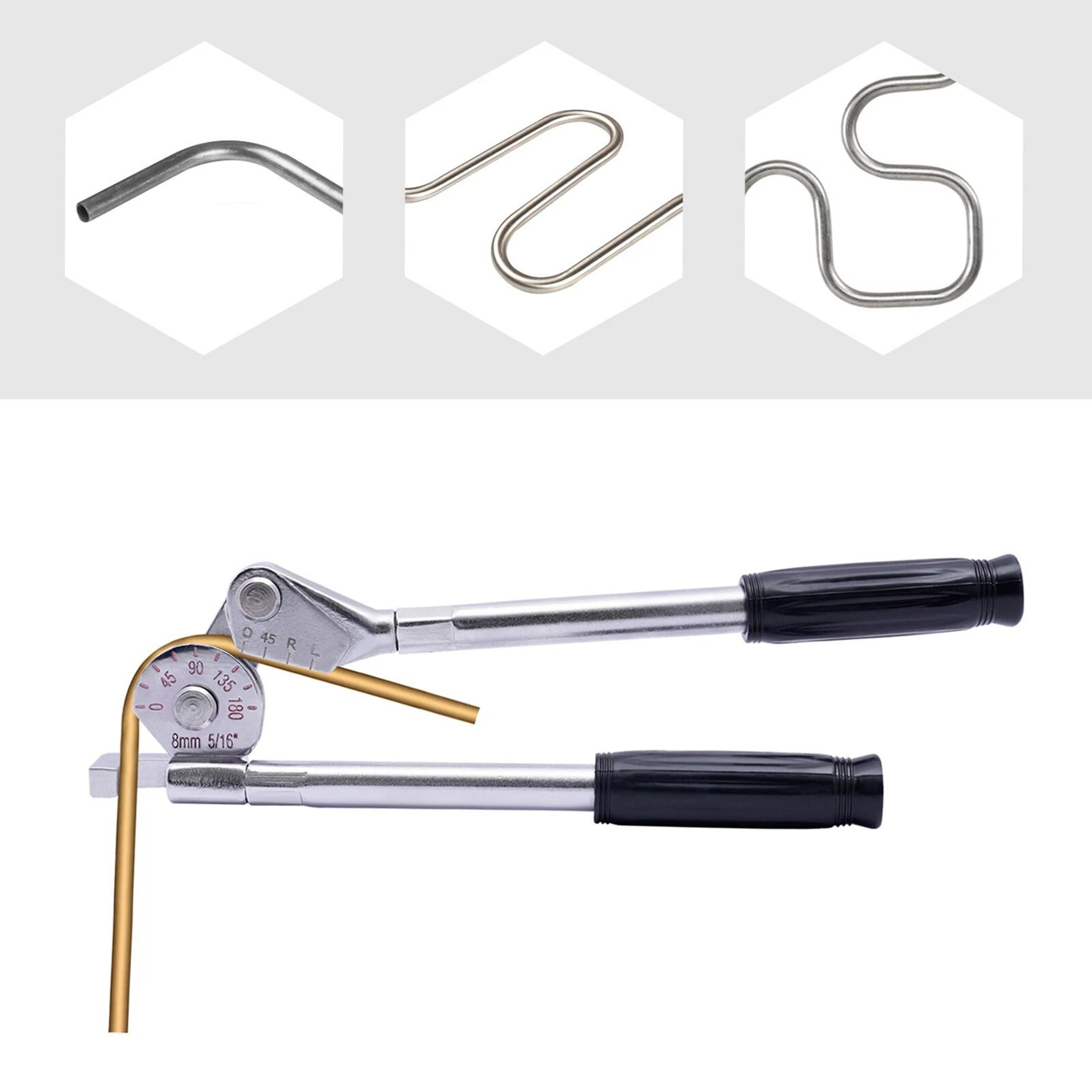 Premium Pipe Bender Heavy Duty Manual Pipe Bending Tool For Copper Aluminum  Steel Tubes 8