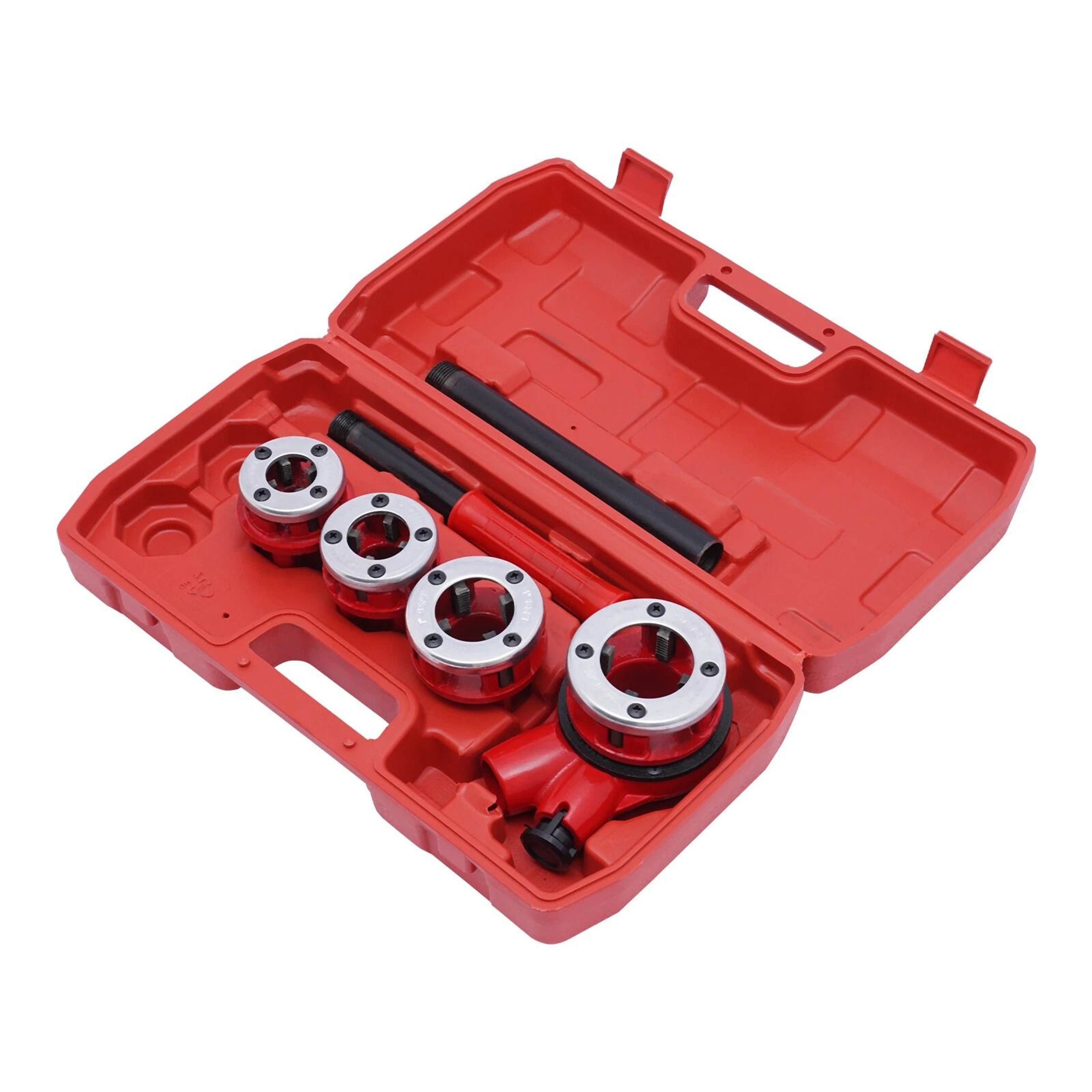 Heavy Duty Manual Pipe Threader Set With Ratchet Handle Threading Die Set 2