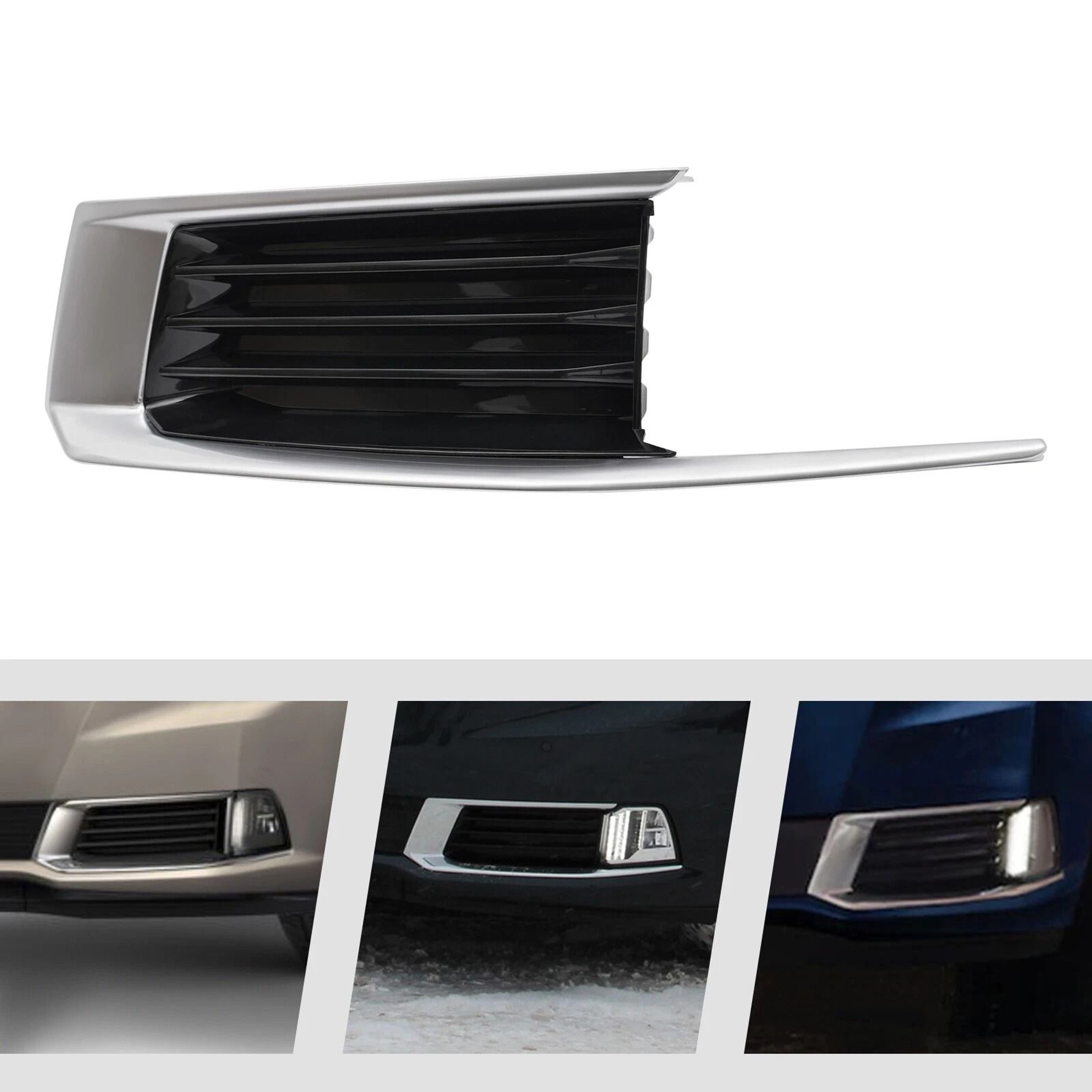 Premium Front Bumper Grille Cover Left Cadillac XTS Fog Light Cover Chrome Replacement 11