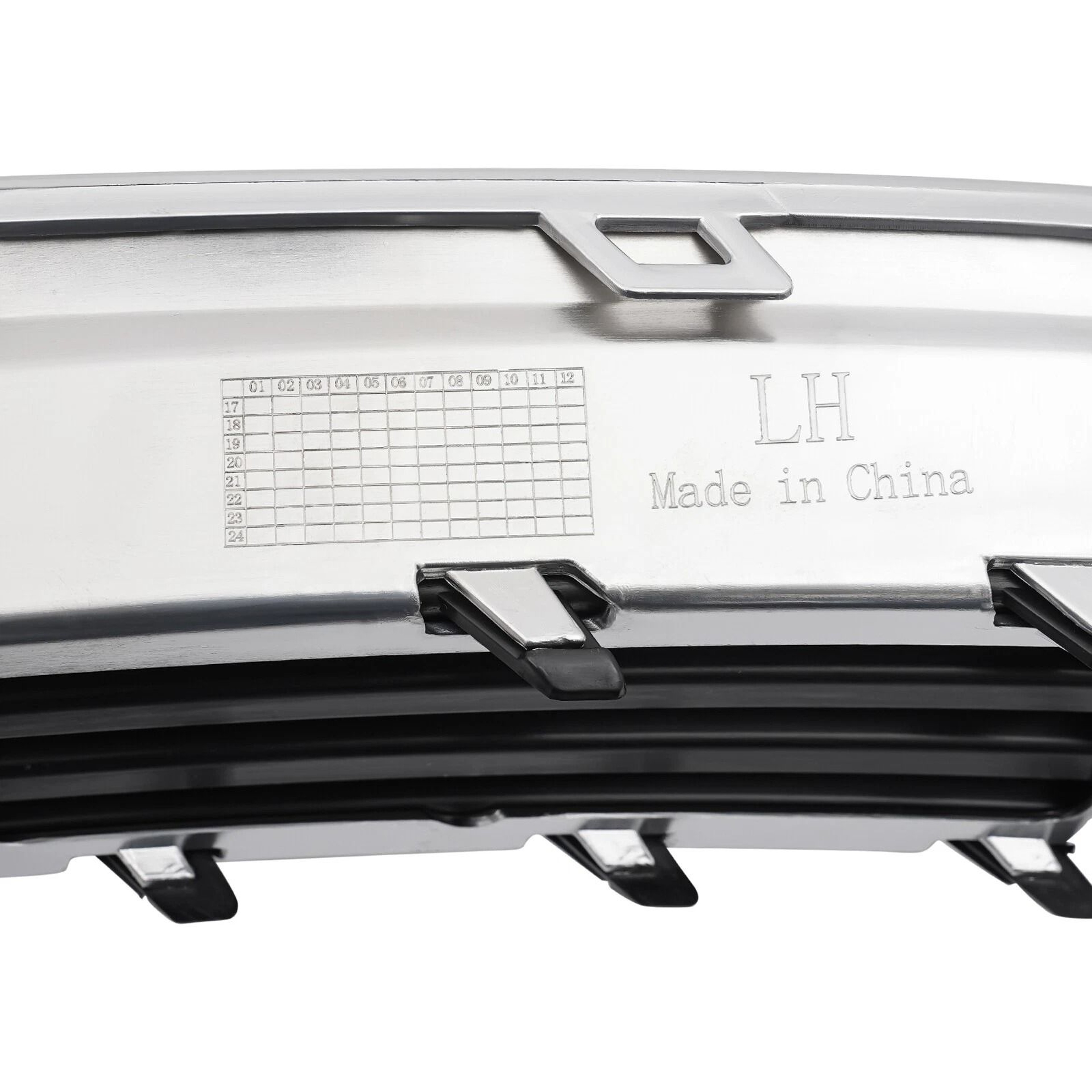 Premium Front Bumper Grille Cover Left Cadillac XTS Fog Light Cover Chrome Replacement 14