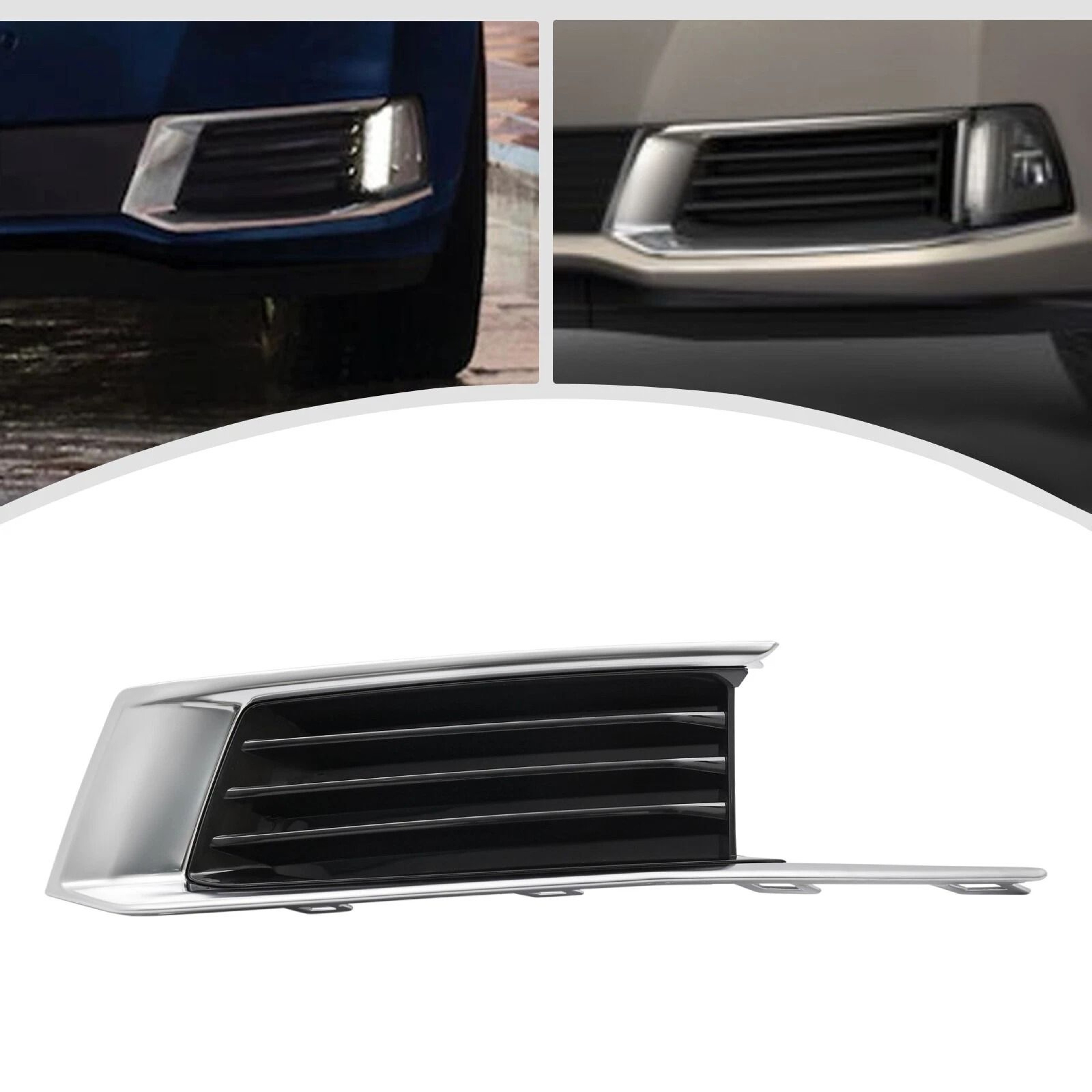Premium Front Bumper Grille Cover Left Cadillac XTS Fog Light Cover Chrome Replacement 17