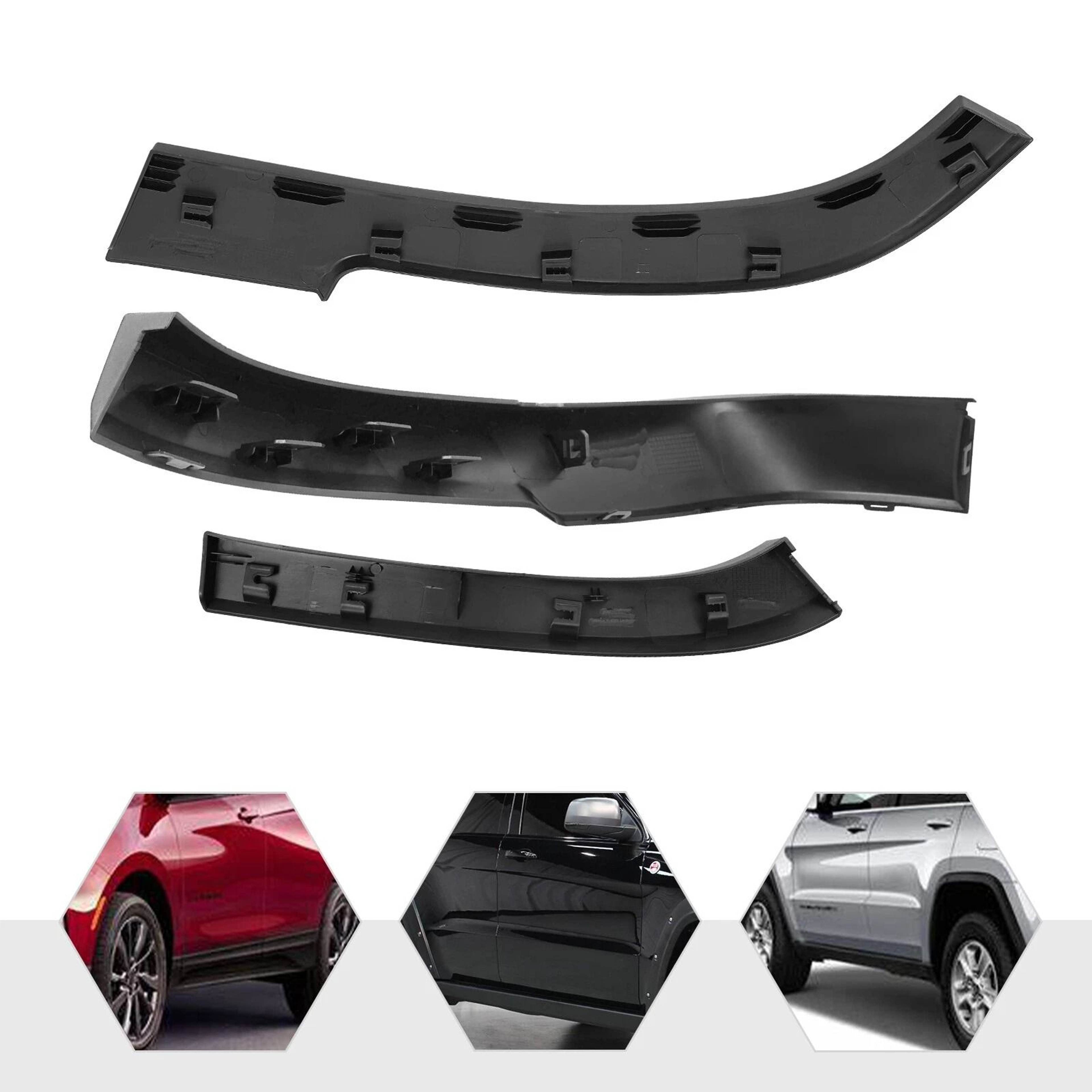 Premium Rear Left Jeep Cherokee Fender Flare Direct Fit Replacement 14
