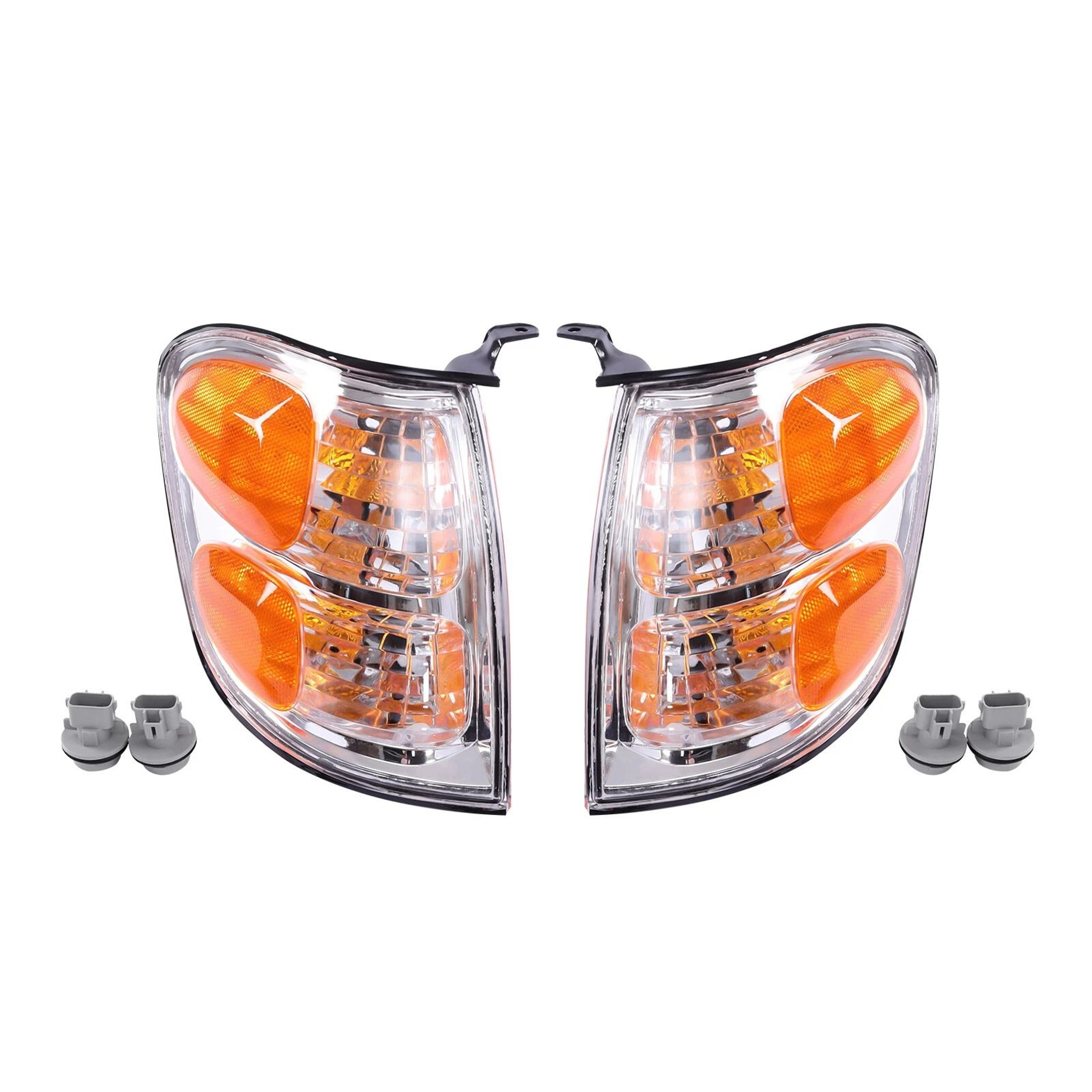 Premium Headlight Assembly For Toyota Sequoia Left  Right Halogen Lamps 9