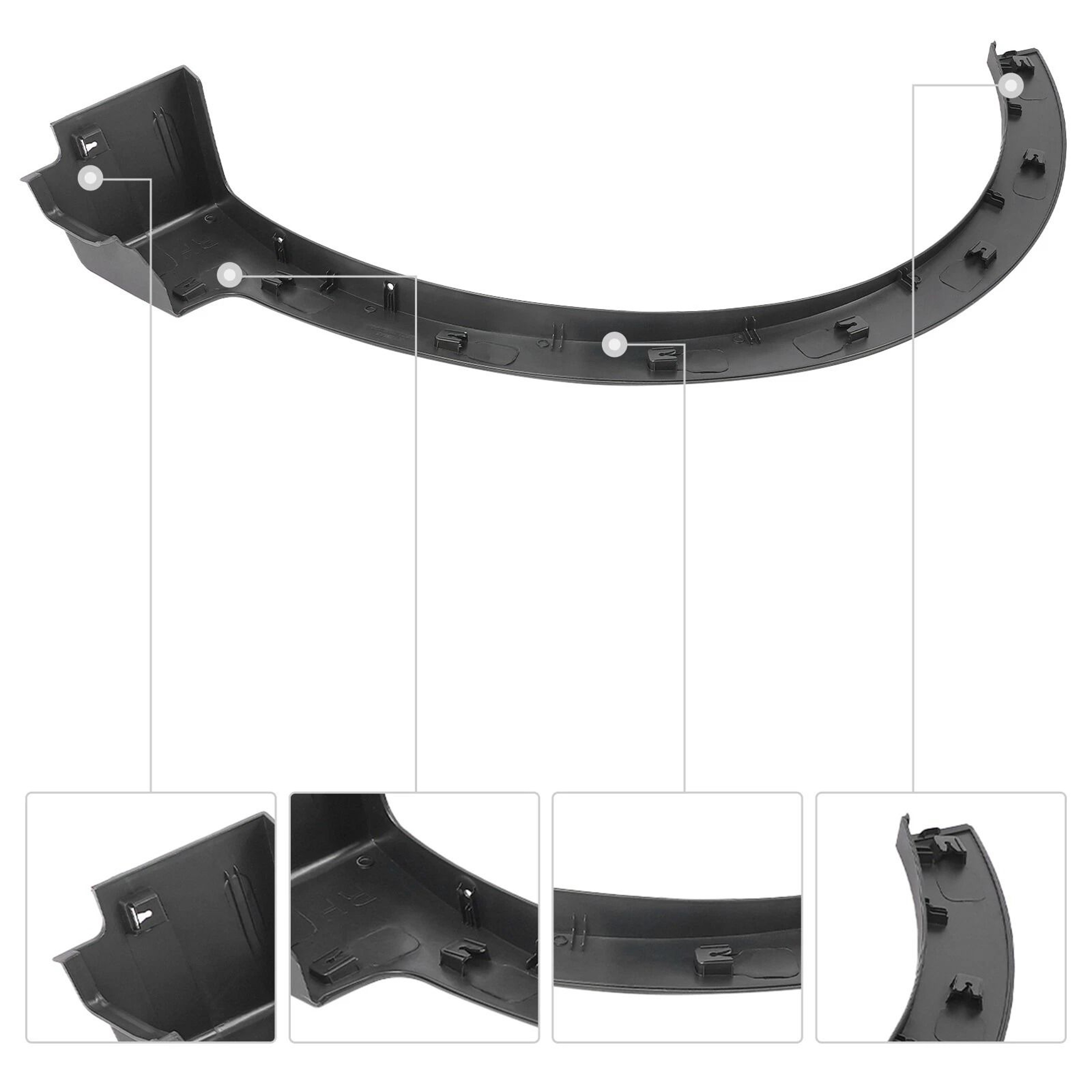 Premium Front Passenger Right Fender Trim For Hyundai Santa Fe Sport Durable Replacement 11