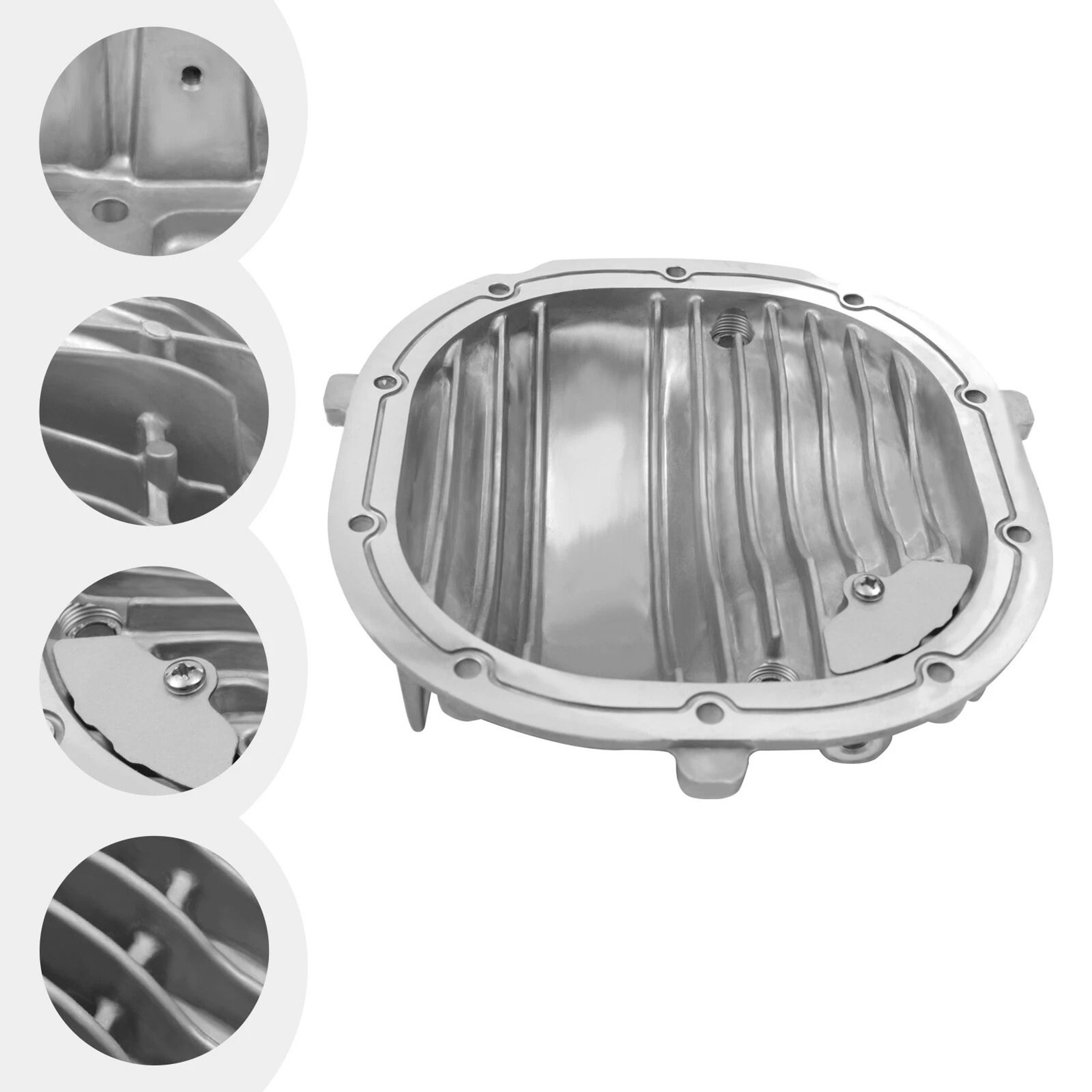 Premium Axle Rear Differential Cover Finned Aluminum For Ford Mustang 5
