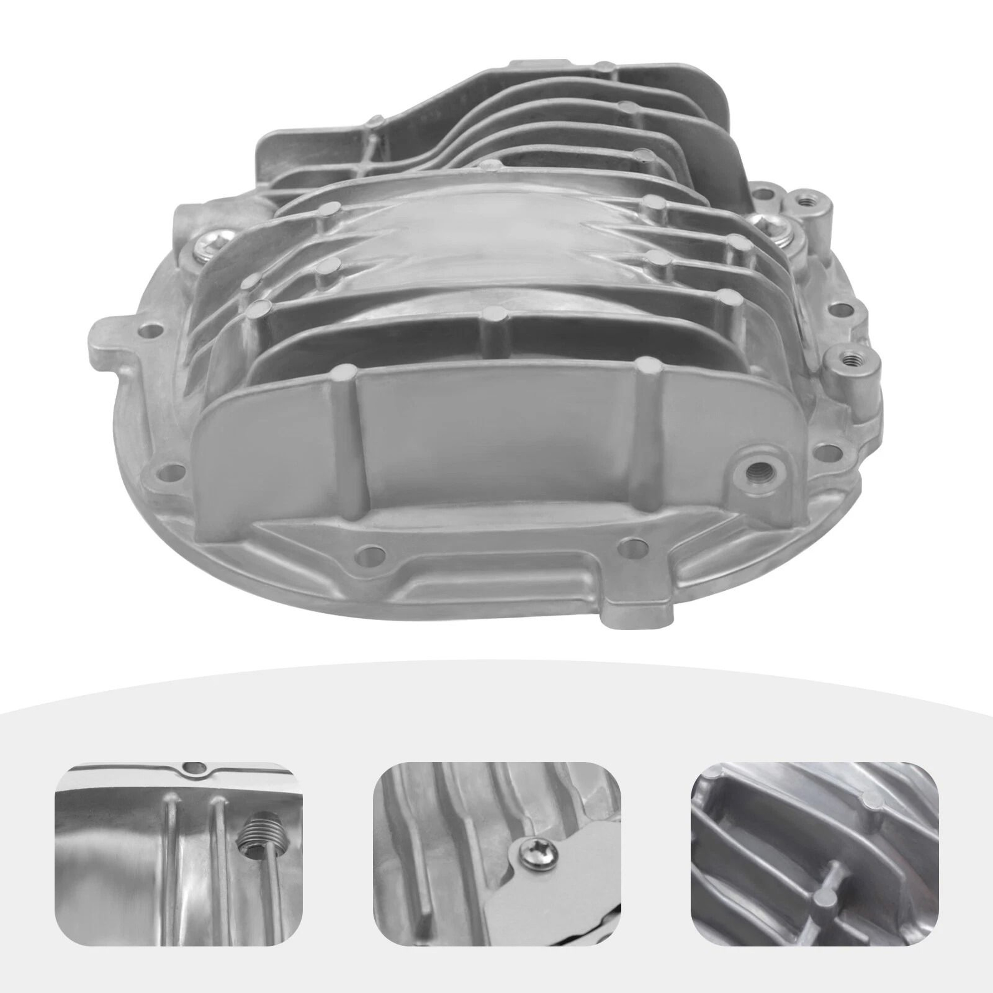 Premium Axle Rear Differential Cover Finned Aluminum For Ford Mustang 8