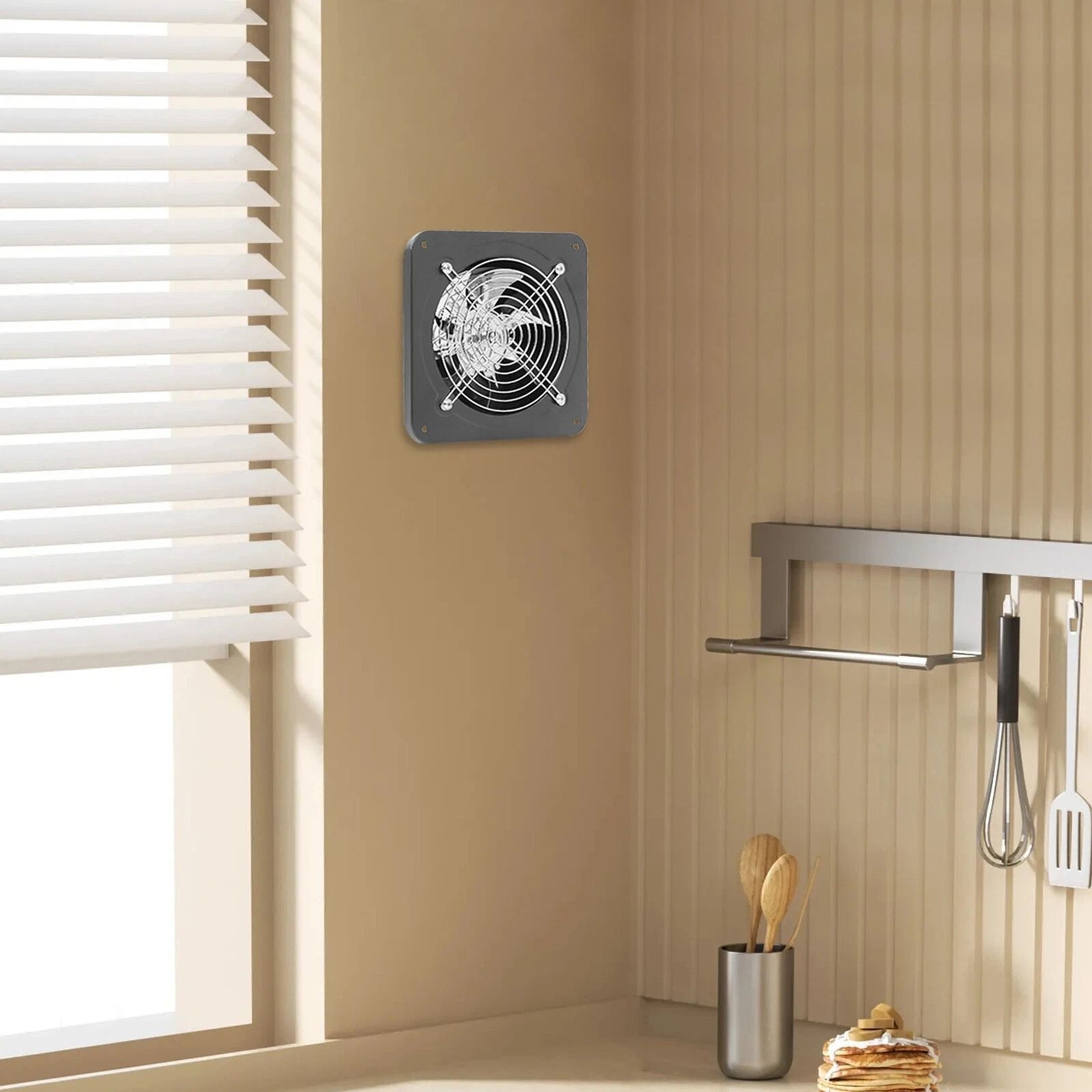 Premium Exhaust Fan Wall Mounted Ventilation Fan Powerful Duct Fan For Home Airflow Control 8