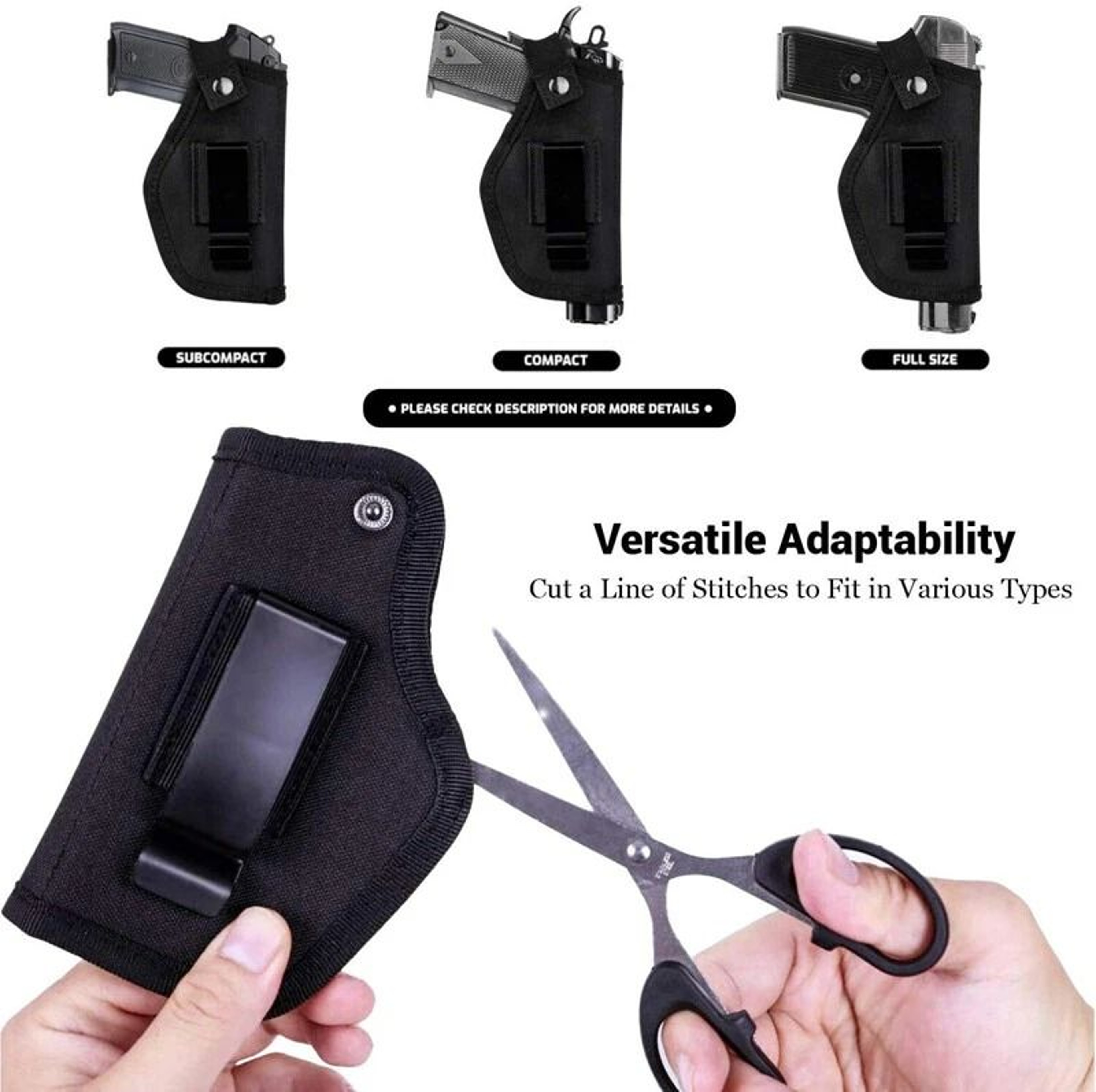 Universal Concealed Carry Holster For Pistols IWB OWB Tactical Waistband Gun Holster 5