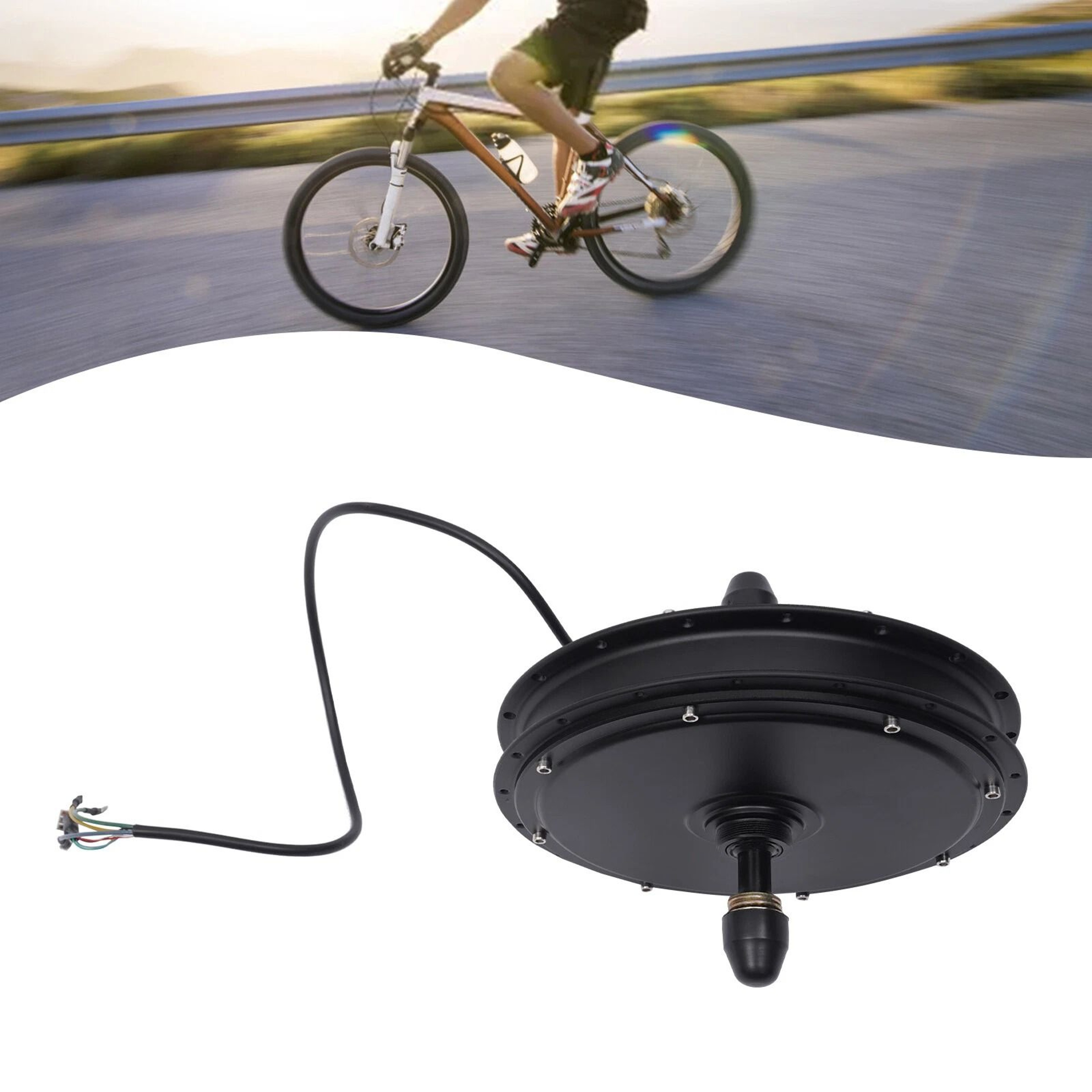 High Torque Electric Bike Rear Hub Motor Brushless Gearless E Bike Drive 2
