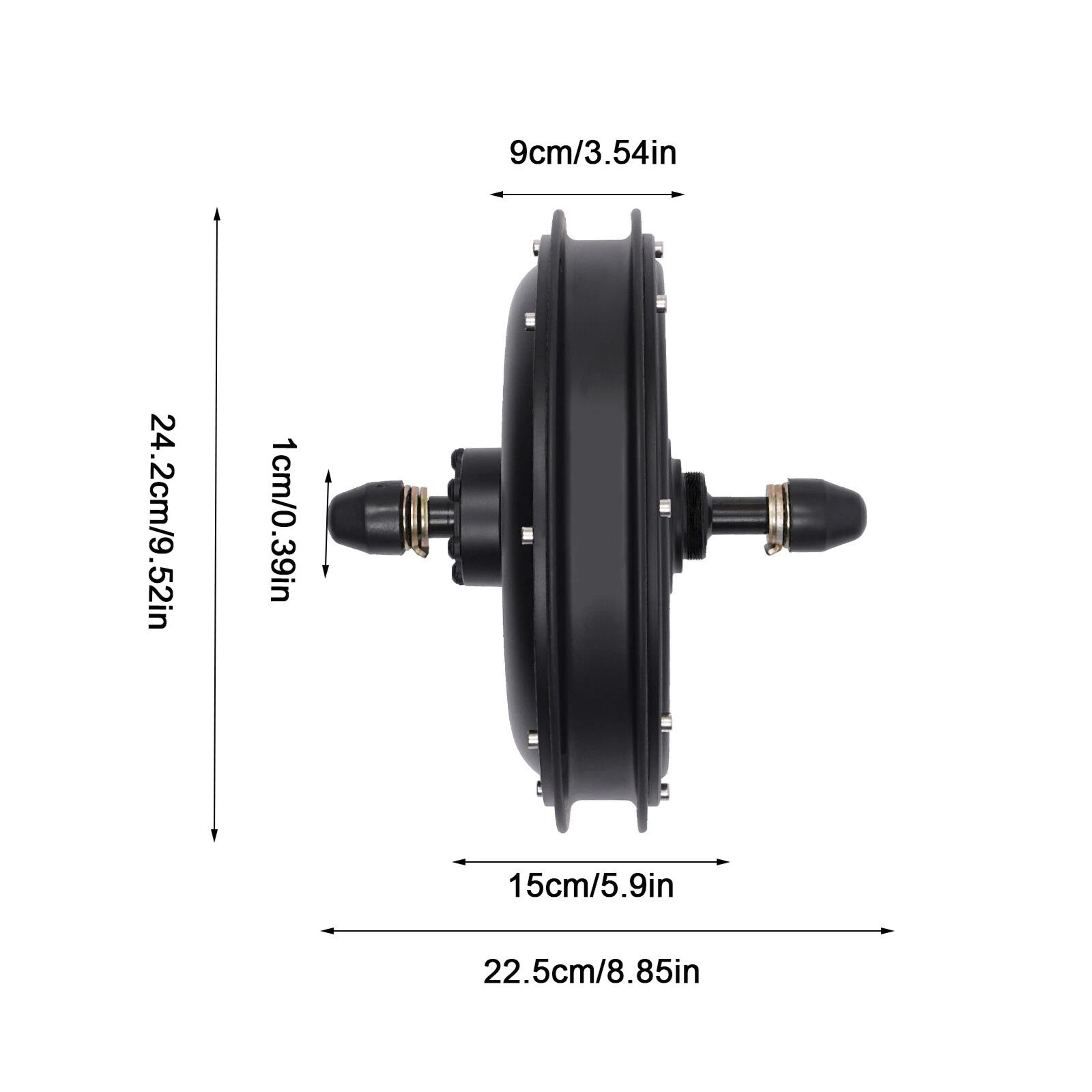 High Torque Electric Bike Rear Hub Motor Brushless Gearless E Bike Drive 12