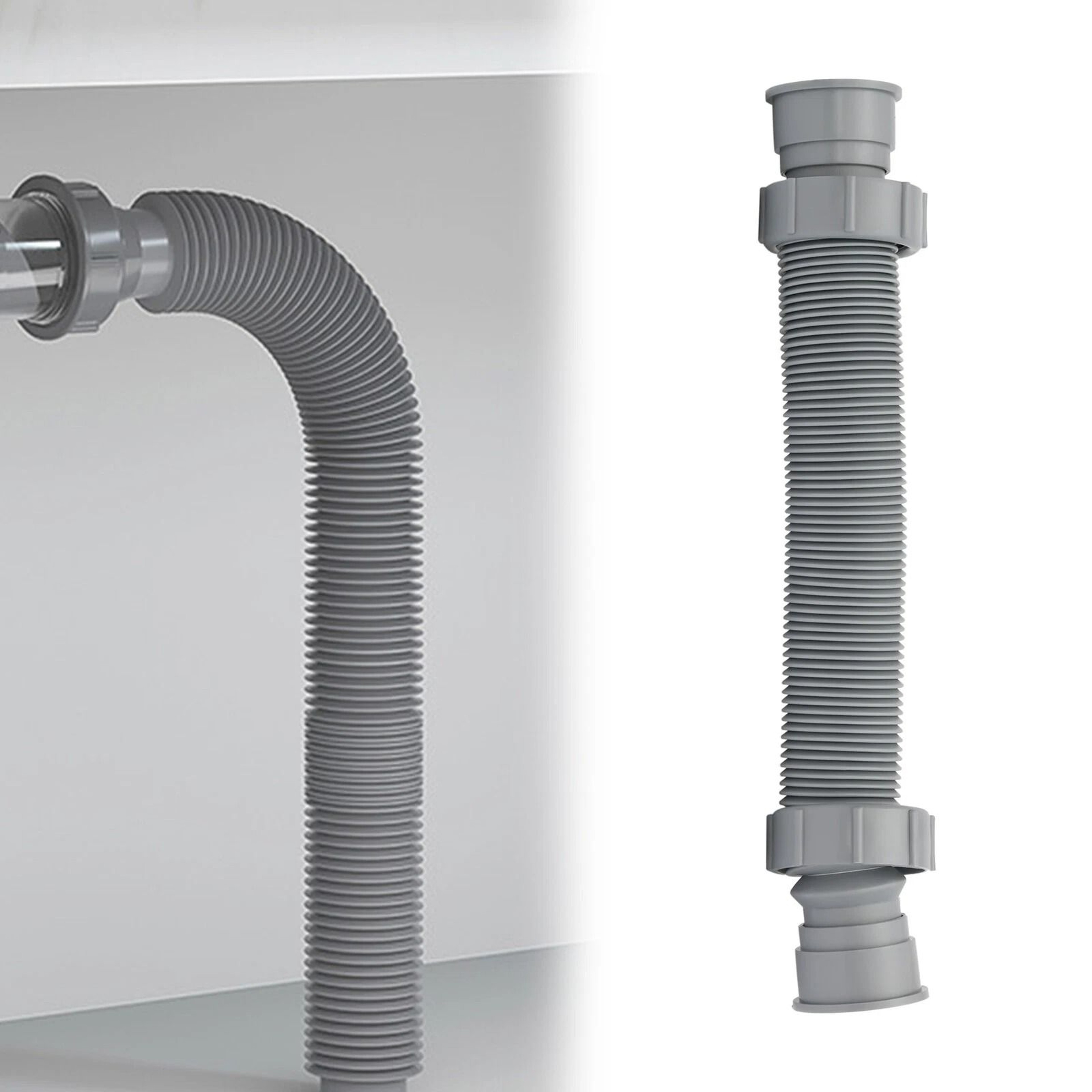 Premium Adjustable Flexible Sink Drain Pipe P Trap Expandable 0