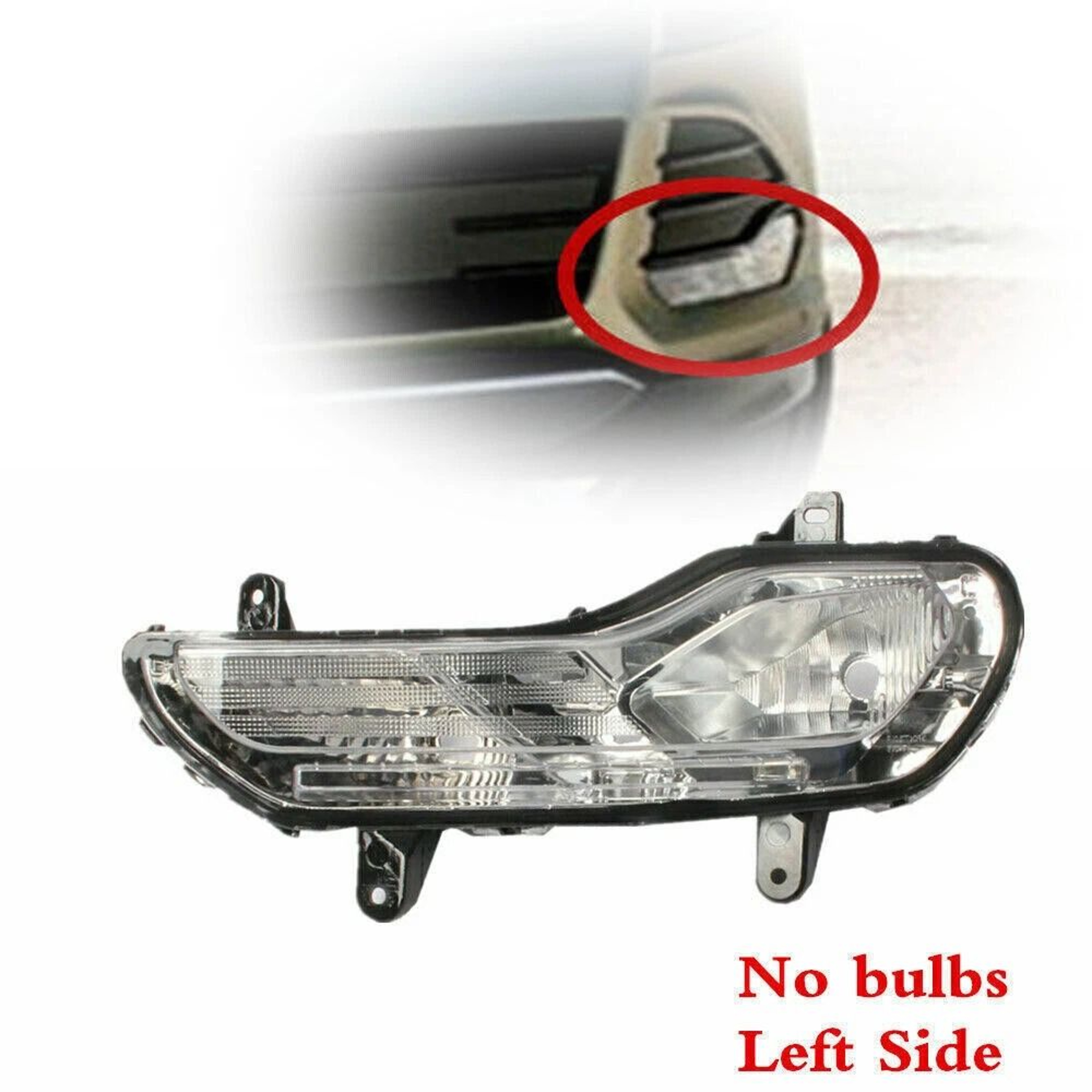 Premium Ford Escape Headlight Assembly  Driver Side Fog Light Front Bumper Replacement 9