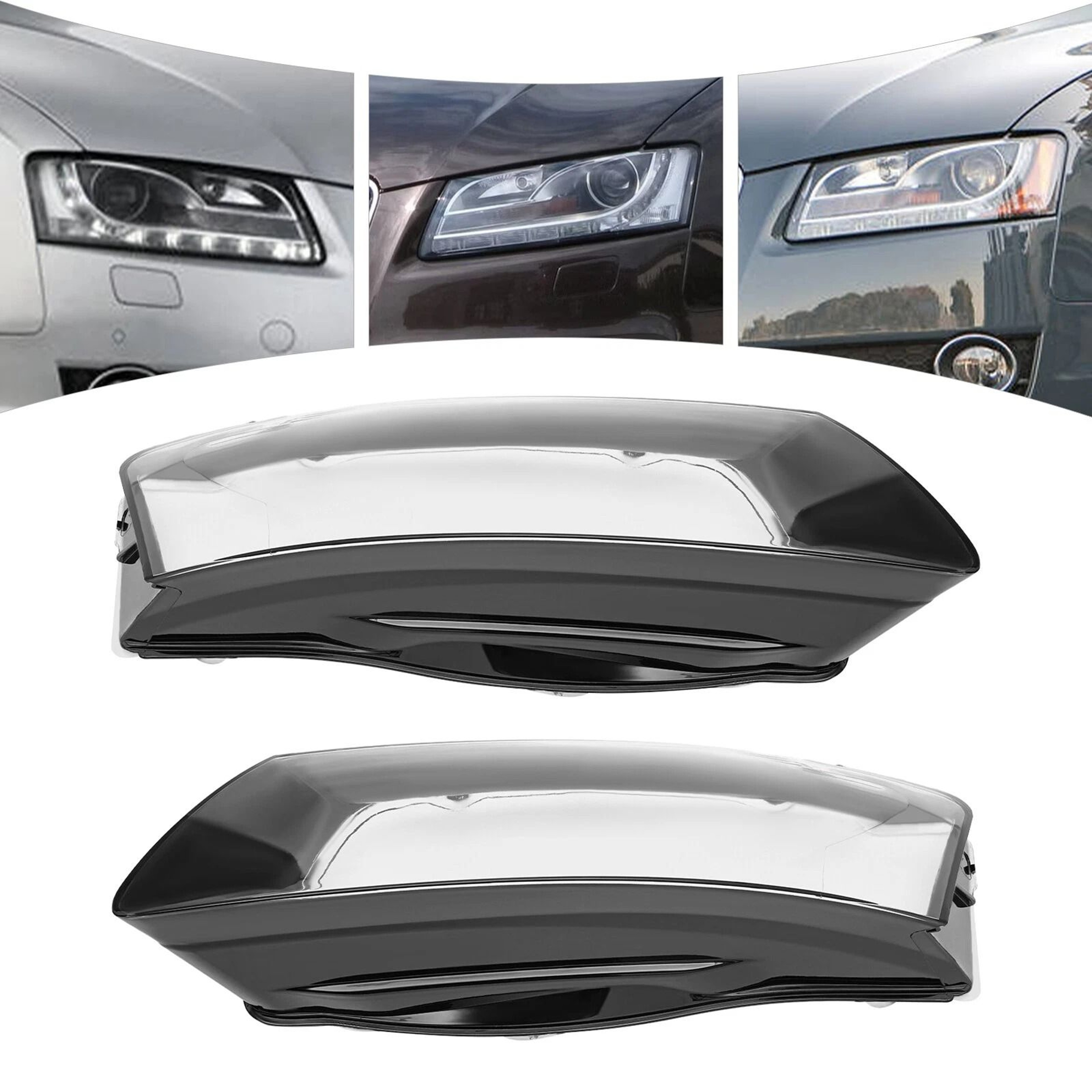 Premium Audi A5 Headlight Covers For S5 RS5 Left  Right Lens Protection 14