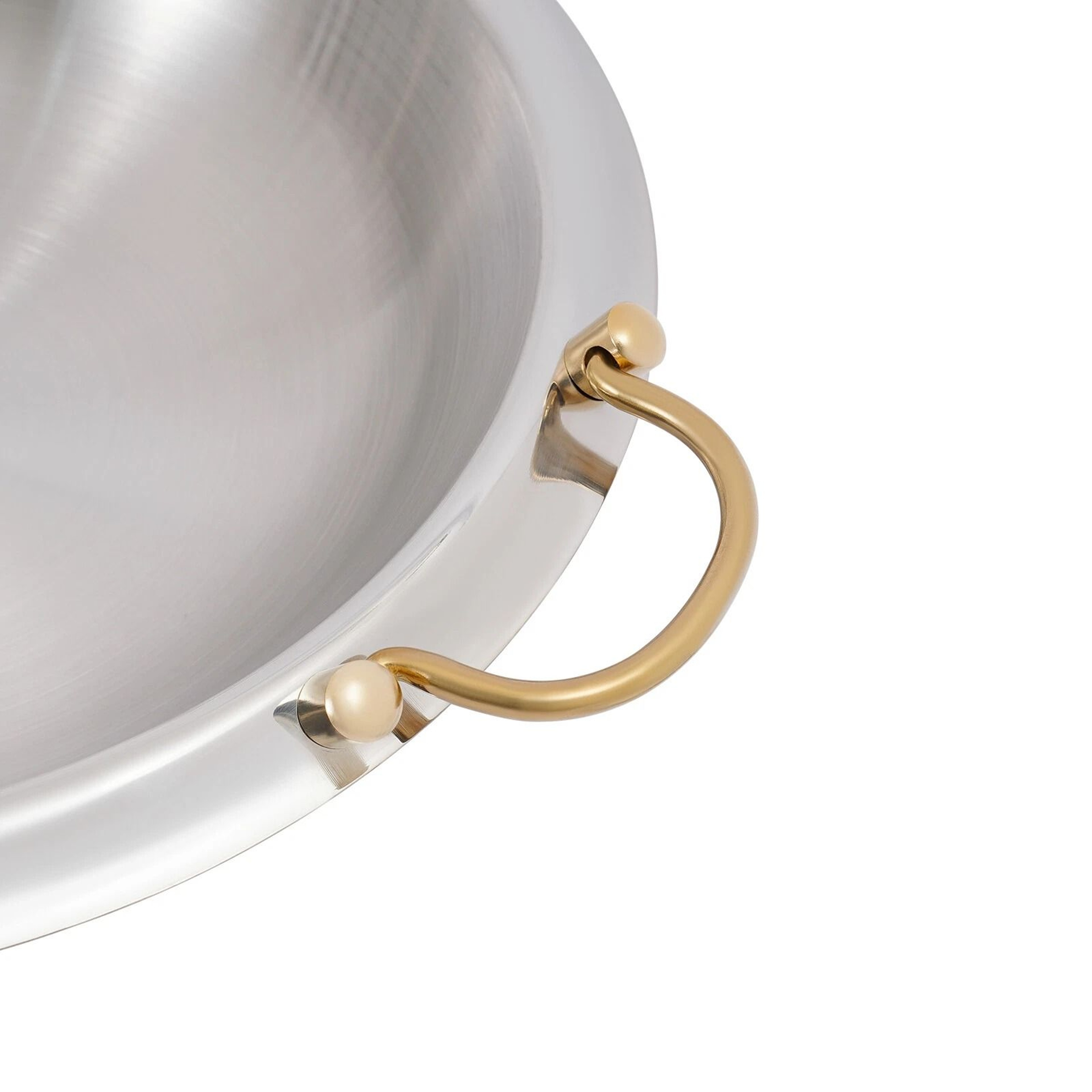 Elegant Round Chafing Dish Buffet Server Stainless Steel Food Warmer With Glass Lid  Fuel Holder 3