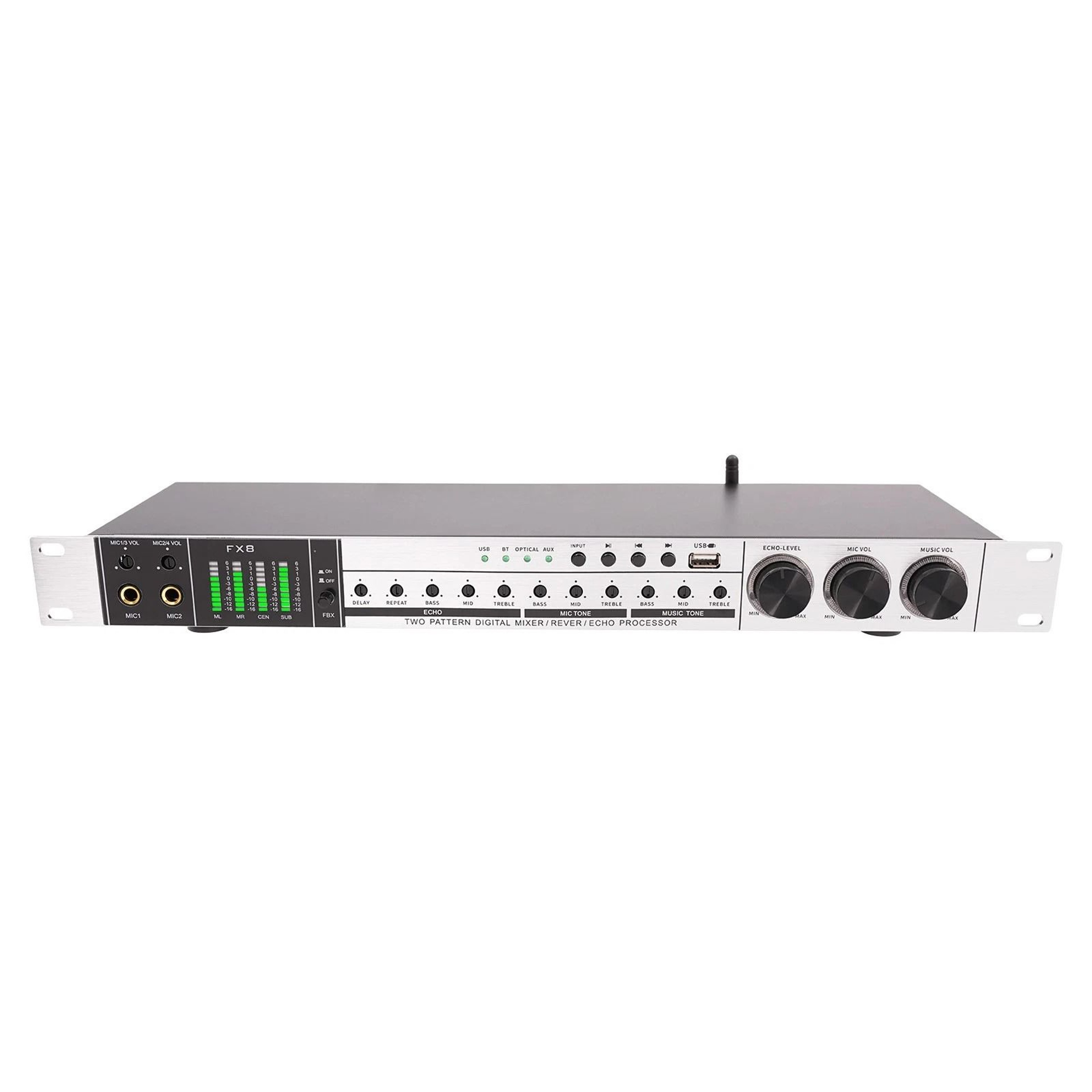 Professional Bluetooth Audio Processor Mixer Anti Howling Sound Control 13