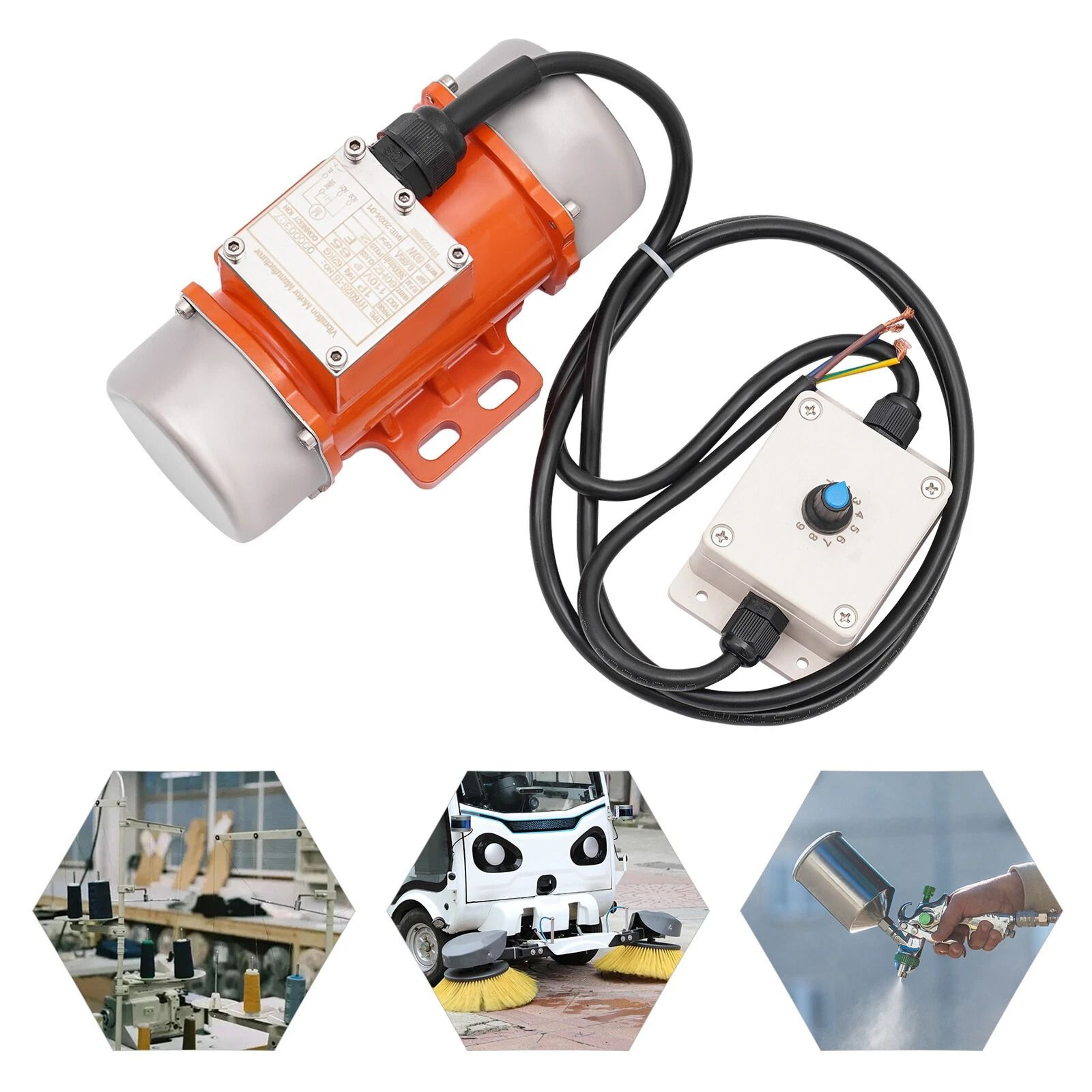Premium Adjustable Vibration Motor With Speed Controller Industrial Electric Vibration Motor 16