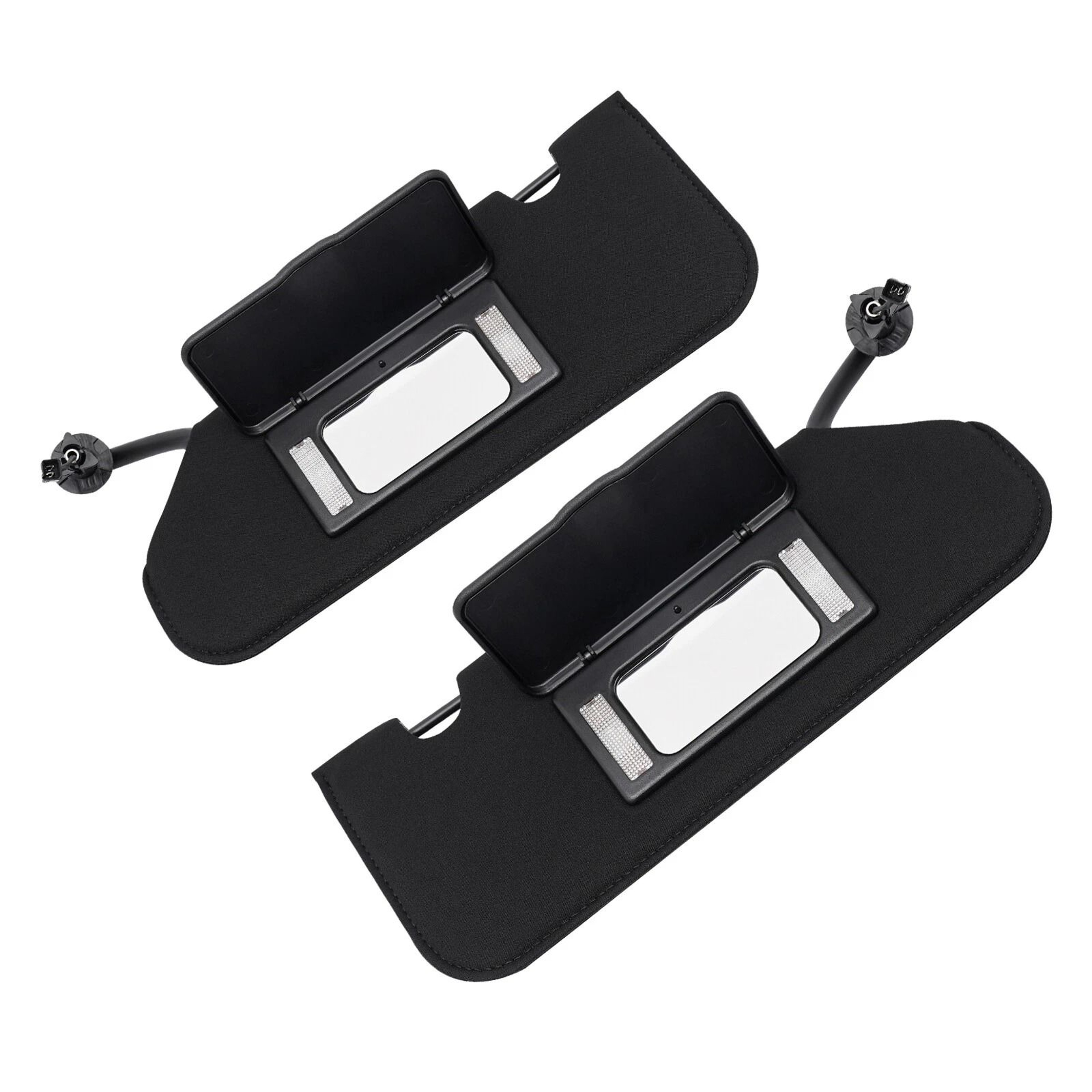 Chevrolet C6 Corvette Sun Visor Replacement Set With LED Lights Driver  Passenger Fit 0