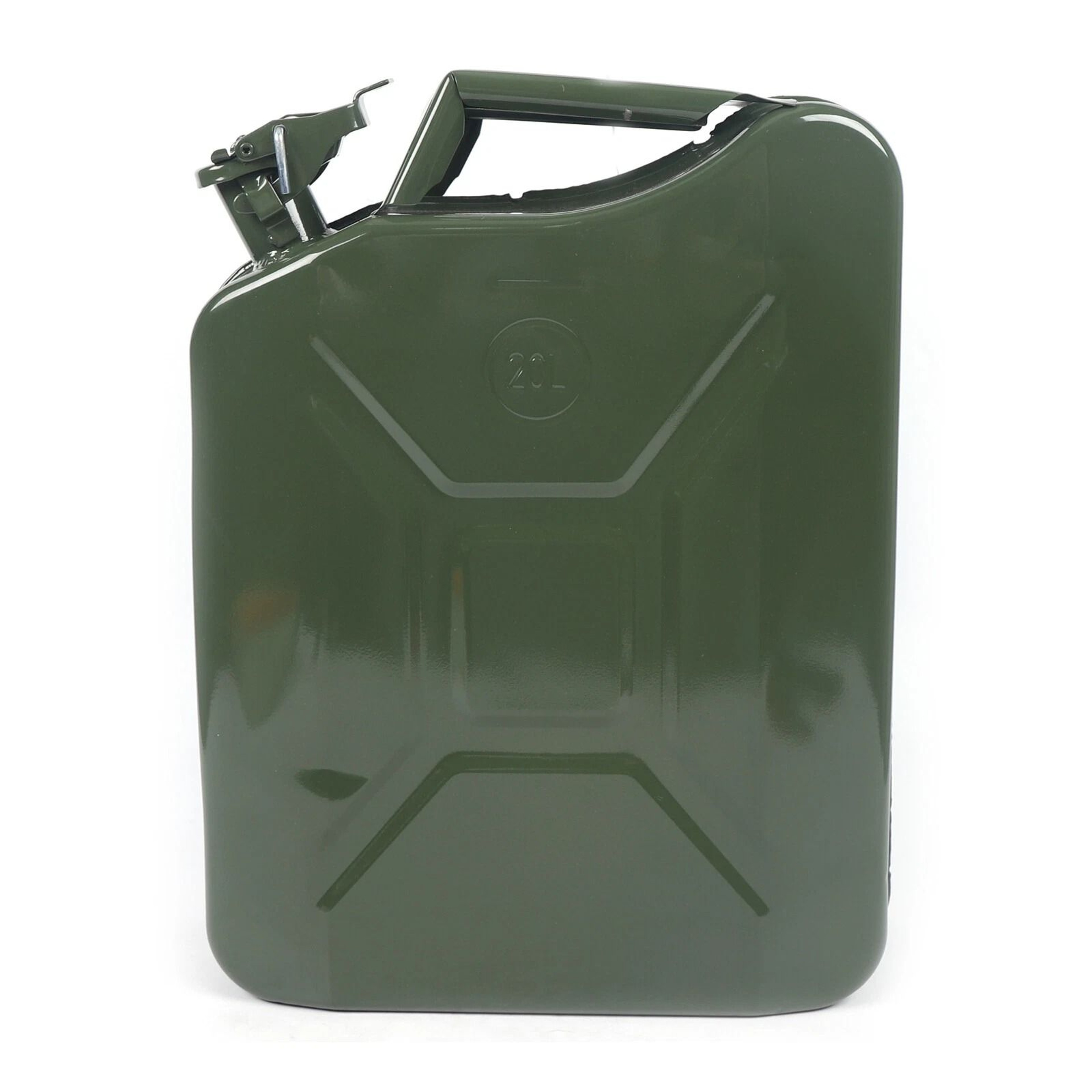 Heavy Duty 5 Gallon Military Style Jerry Can Fuel Storage Container Steel Gasoline Container 0