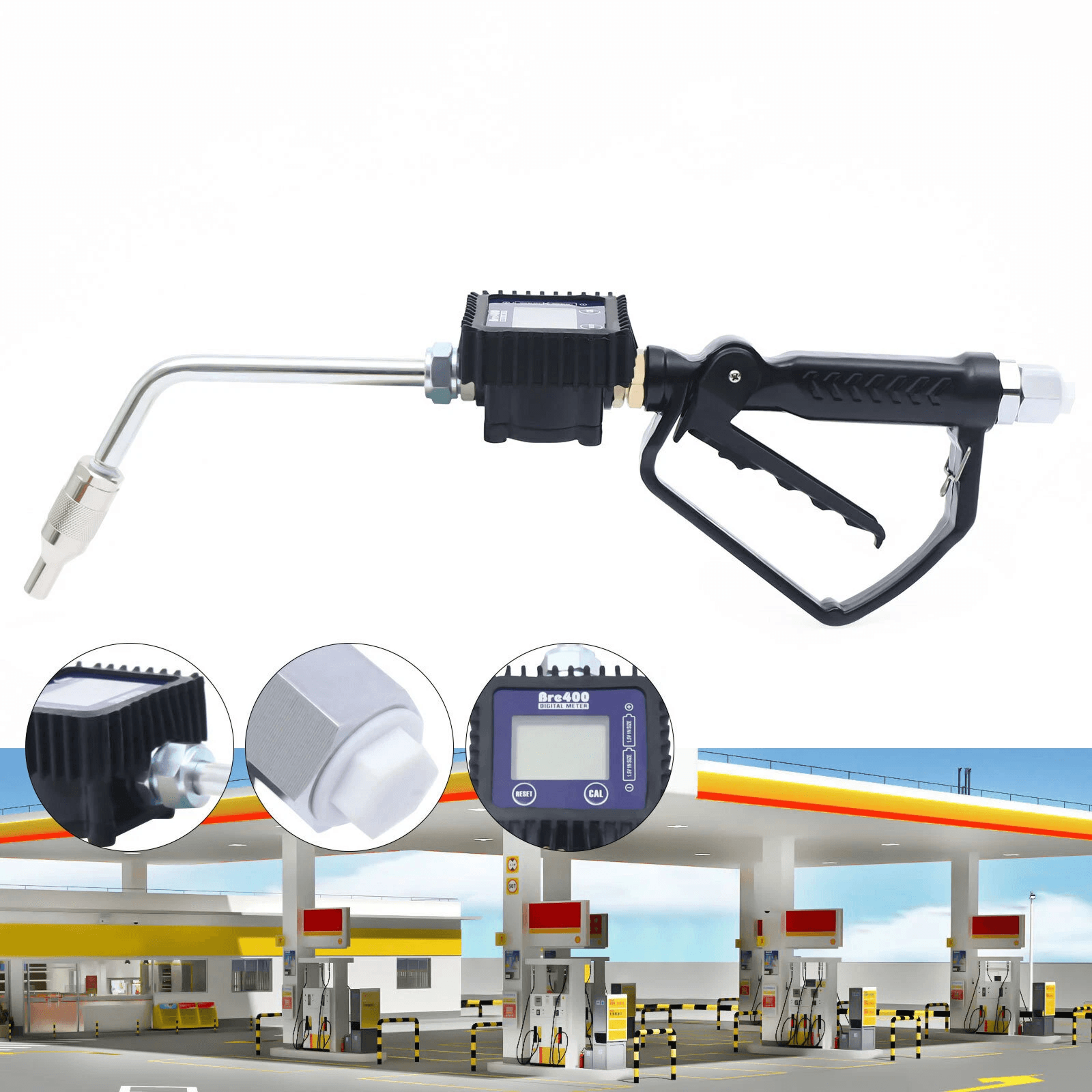 Heavy Duty Oil Meter Gun With Digital Meter For Oil Dispensing And Transfer 1