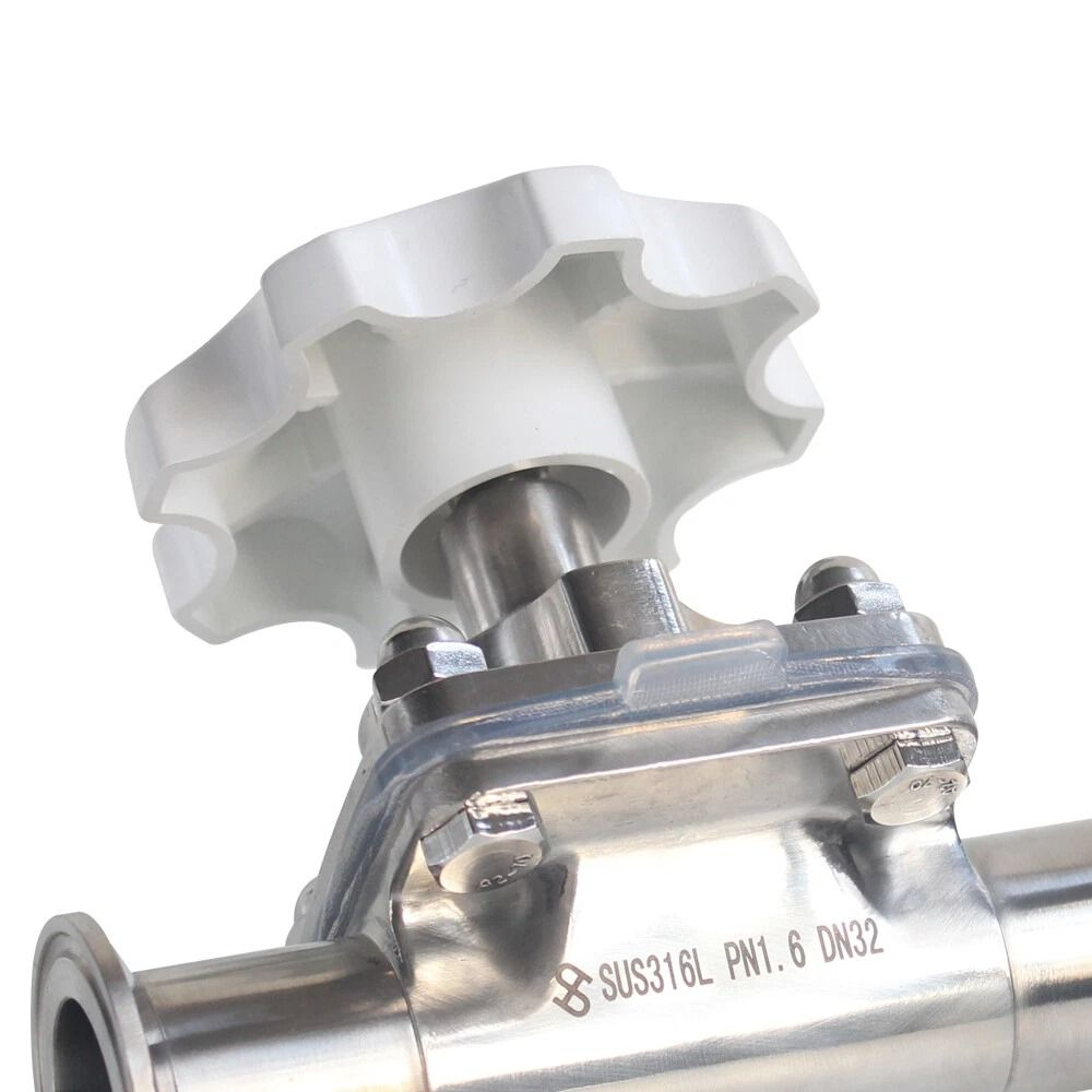 Tri Clamp Stainless Steel Sanitary Diaphragm Valve For Water Oil Flow Control 2