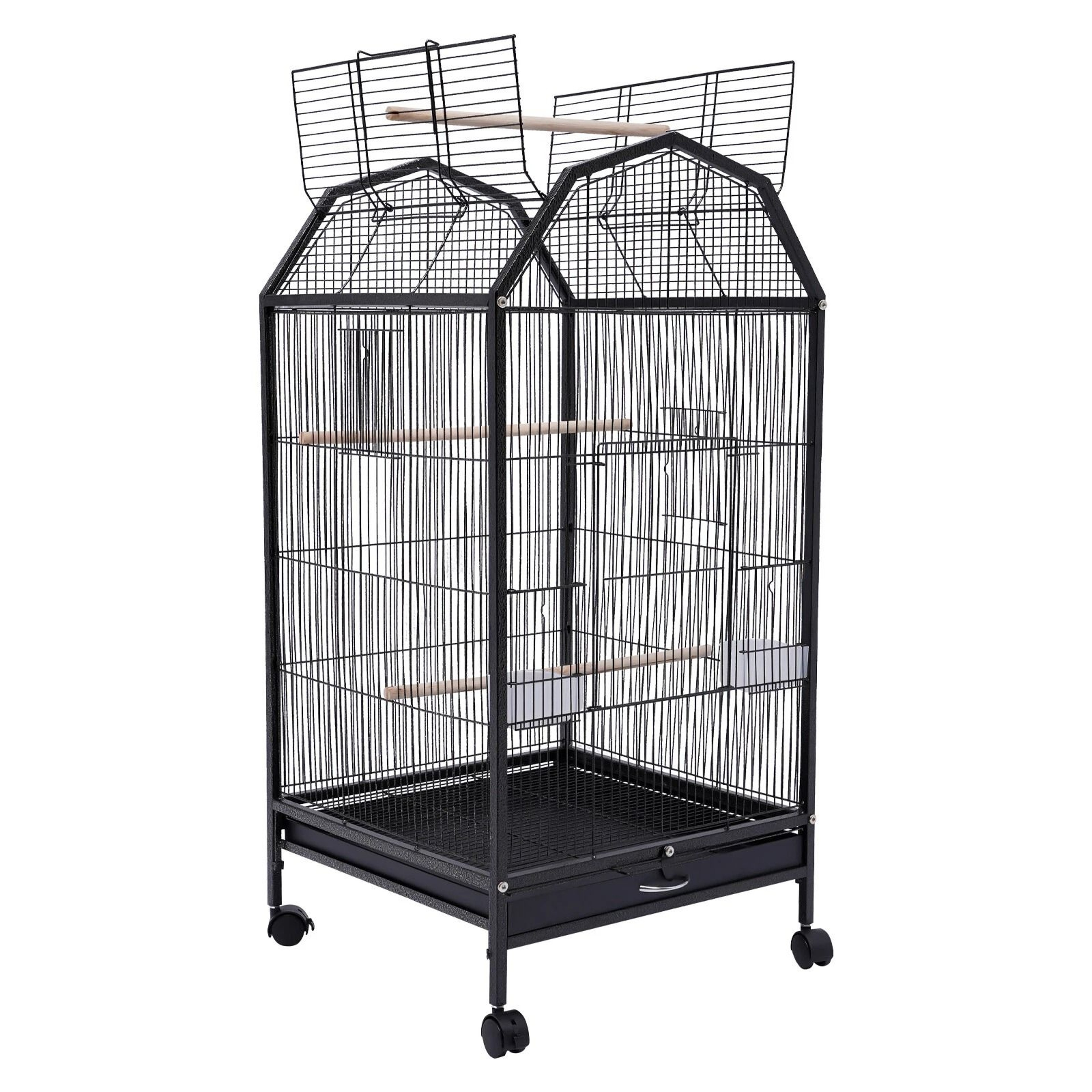 Large Bird Cage With Stand For Cockatiels Parakeets Finches 14
